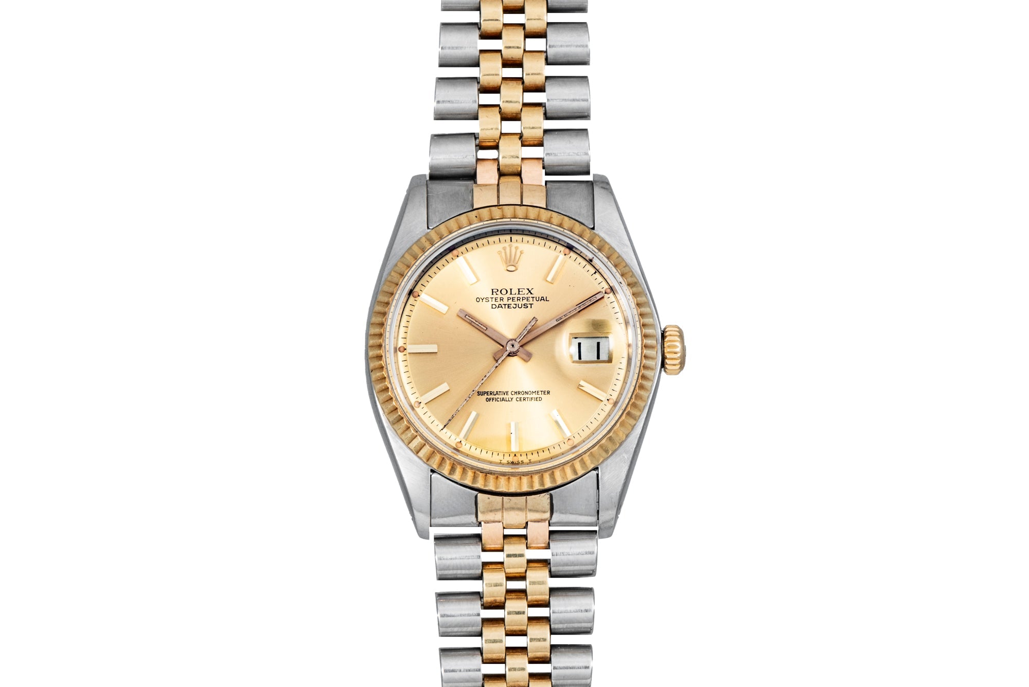 Rolex datejust 1980 two on sale tone