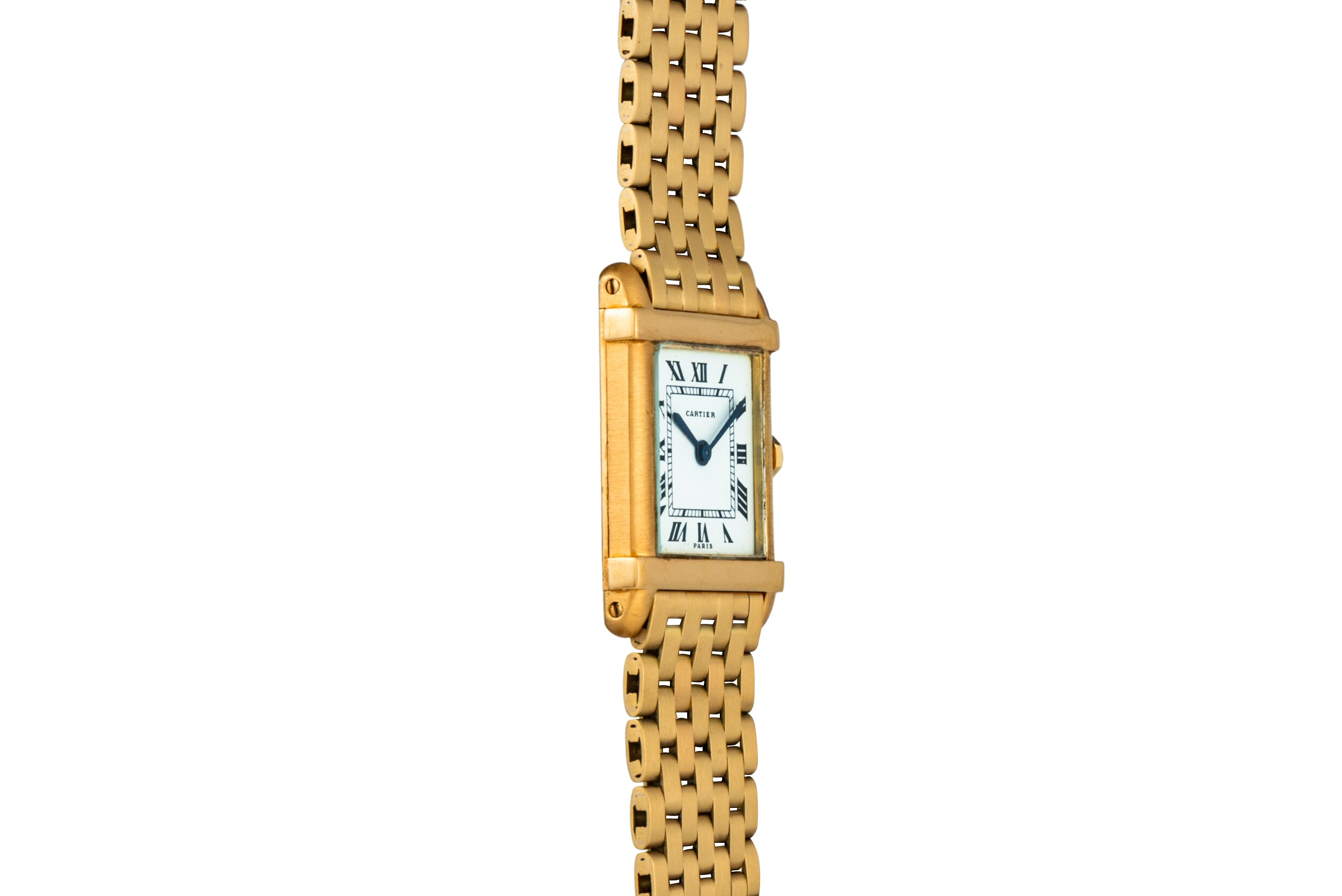 Cartier tank store watch gold