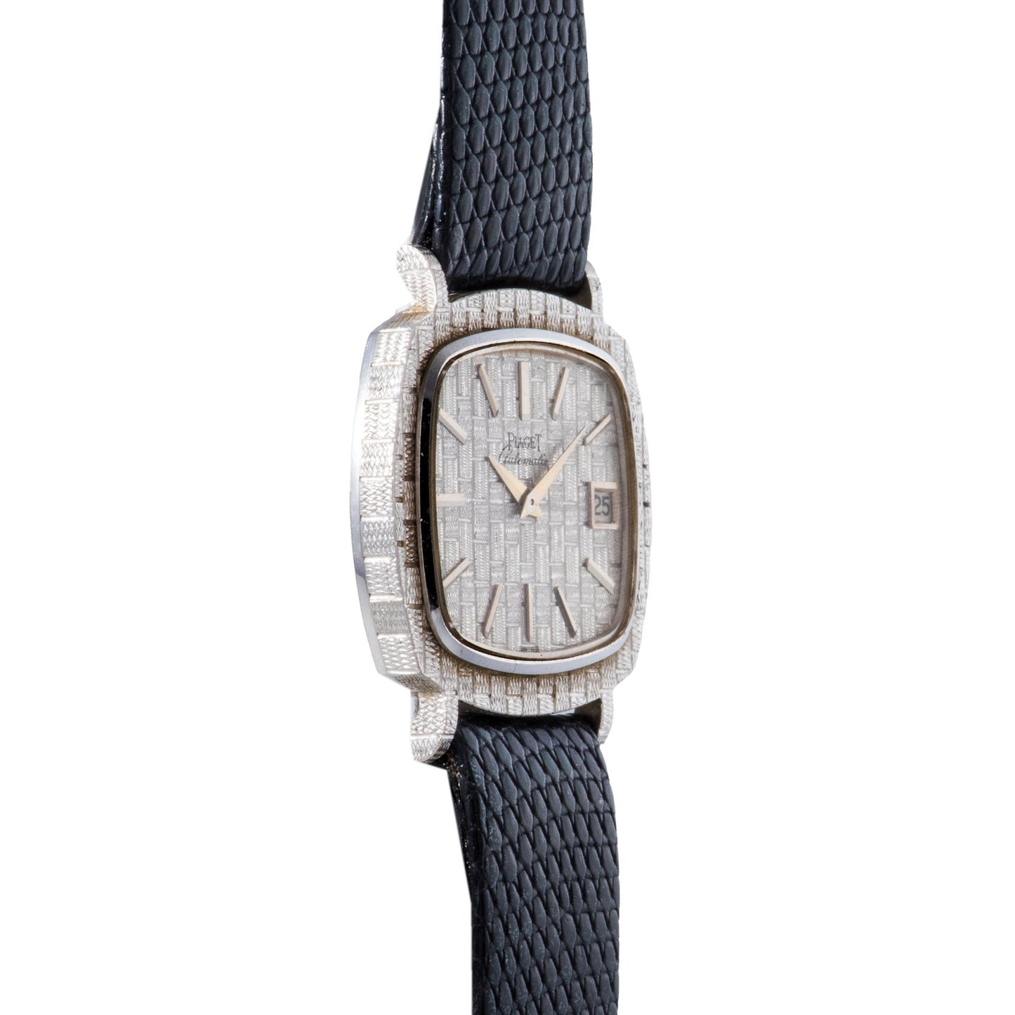 Piaget White Gold 'Basketweave' Dress Watch