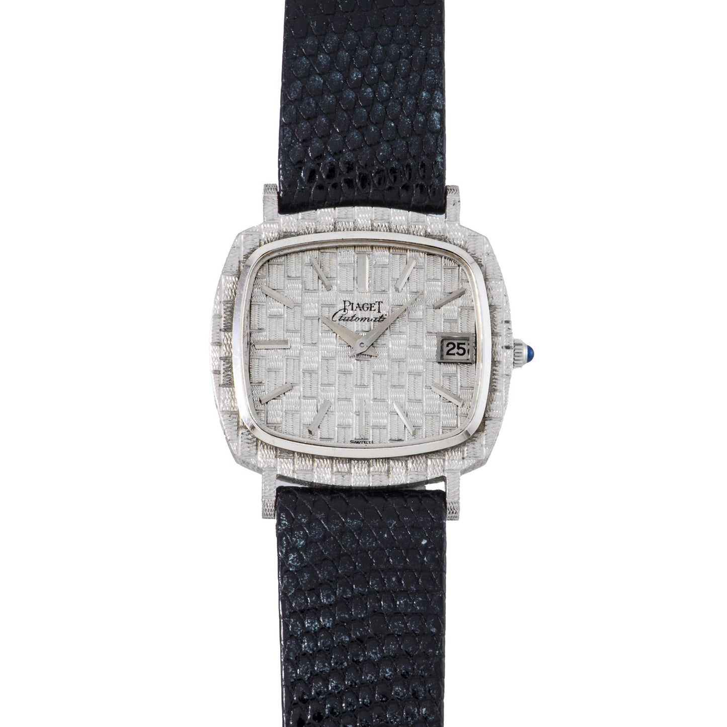 Piaget White Gold 'Basketweave' Dress Watch