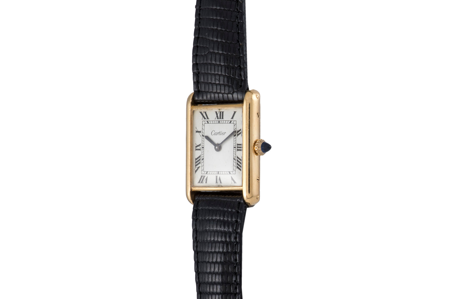 Cartier+Tank+White+Unisex+Adult+Stainless+Steel+Bracelet+Watch+-+