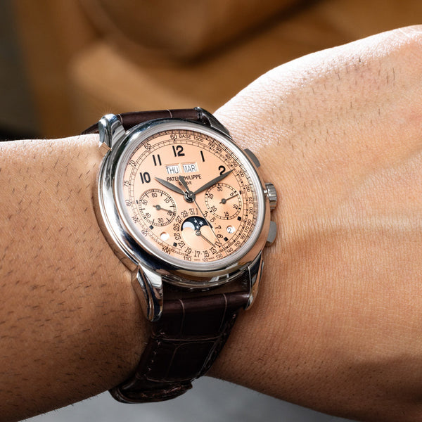 Patek philippe salmon dial best sale