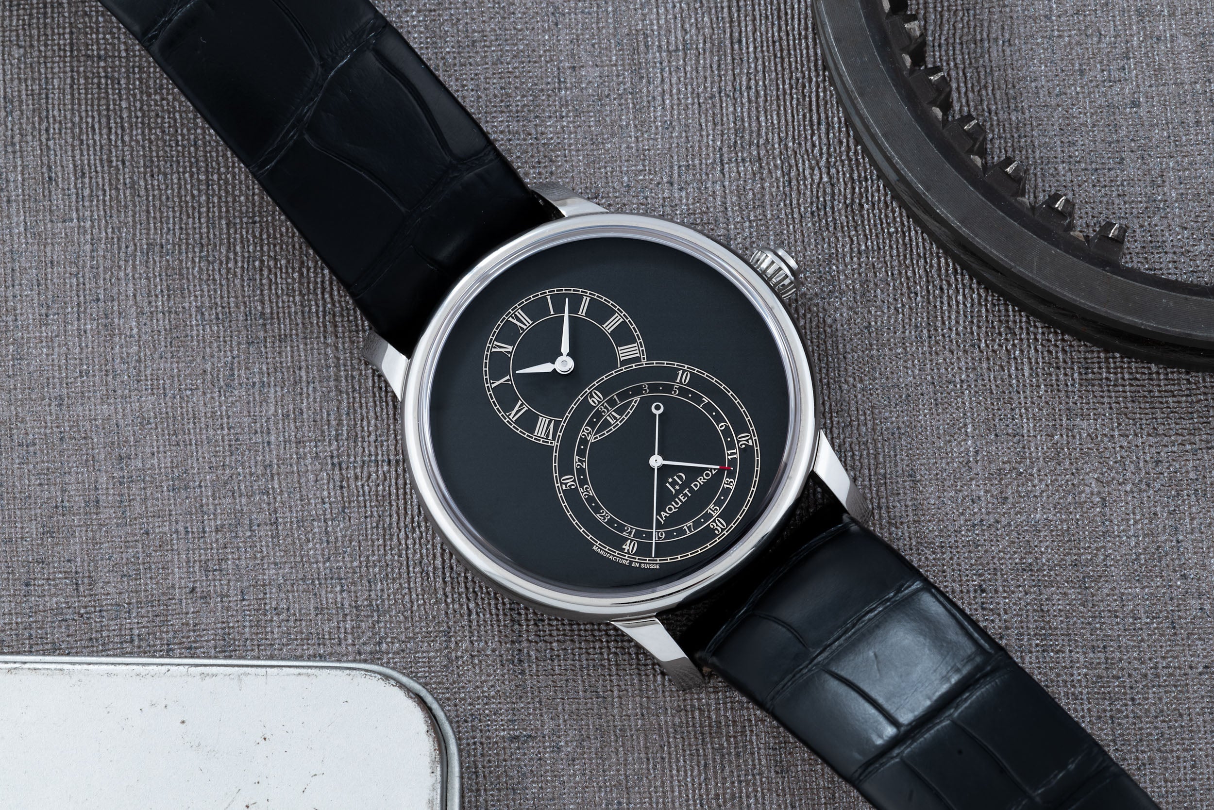 Jaquet Droz Grande Seconde Quantieme Black Tech Analog Shift