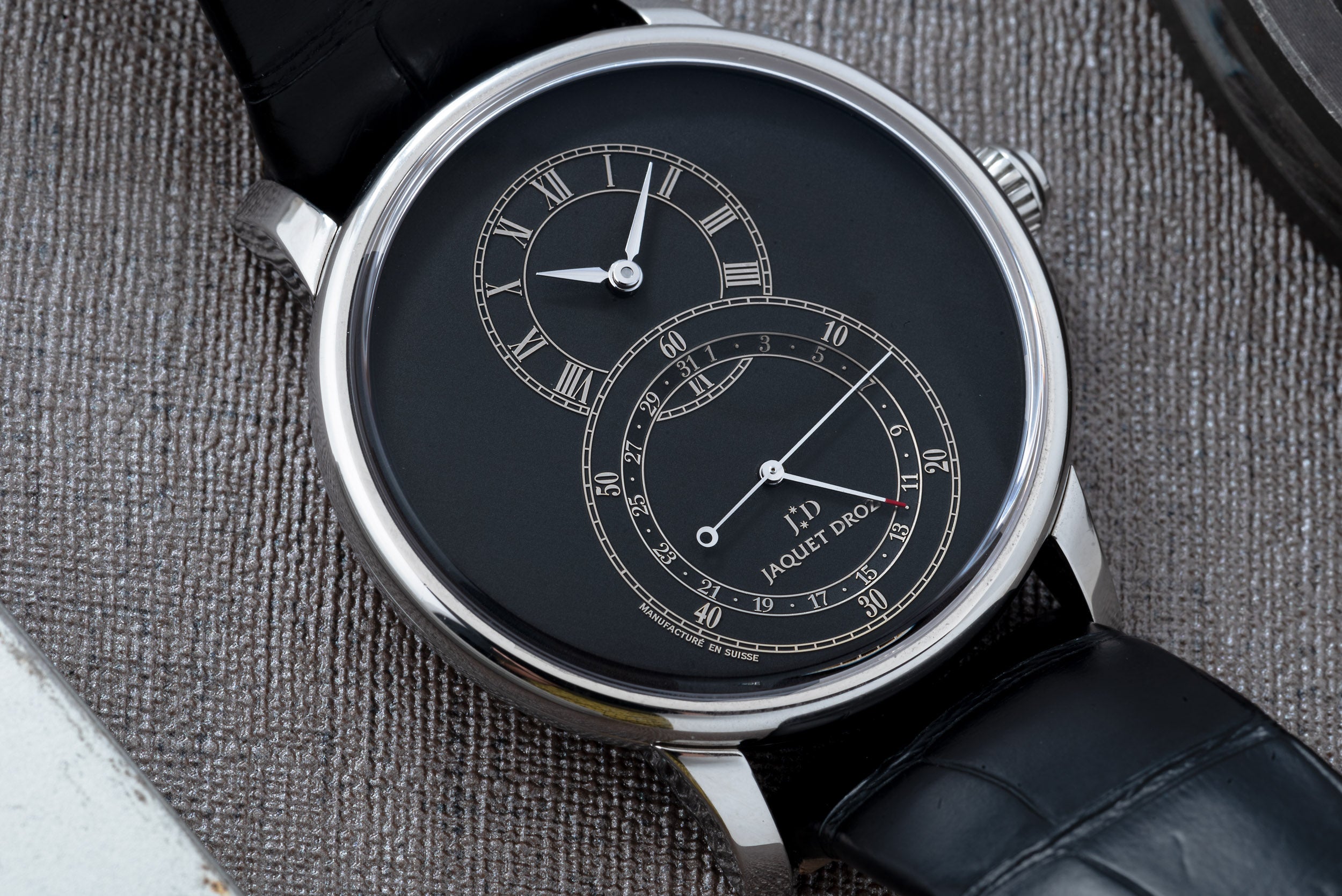 Jaquet Droz Grande Seconde Quantieme Black Tech Analog Shift