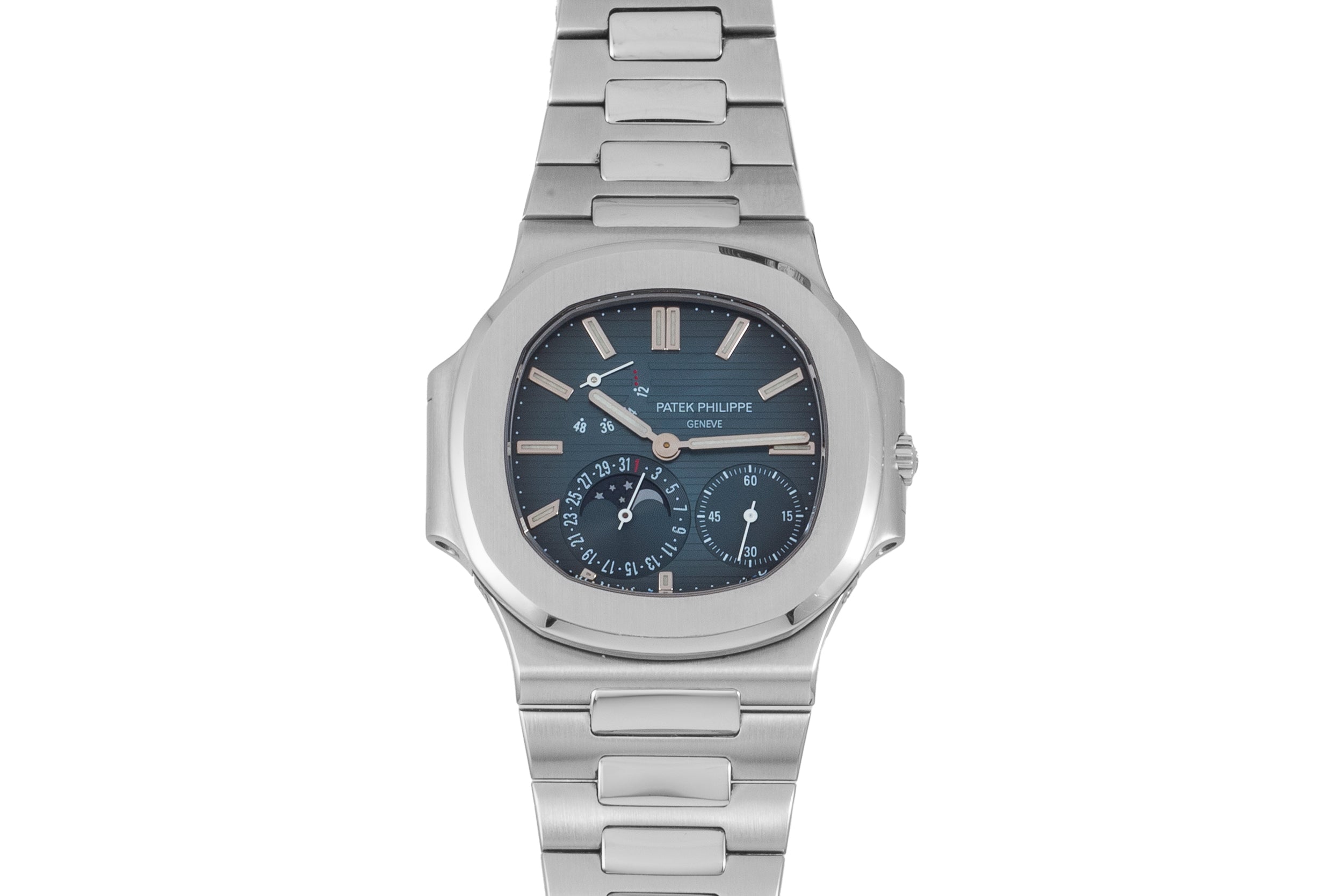 Patek Philippe Nautilus Power Reserve Moonphase Analog Shift