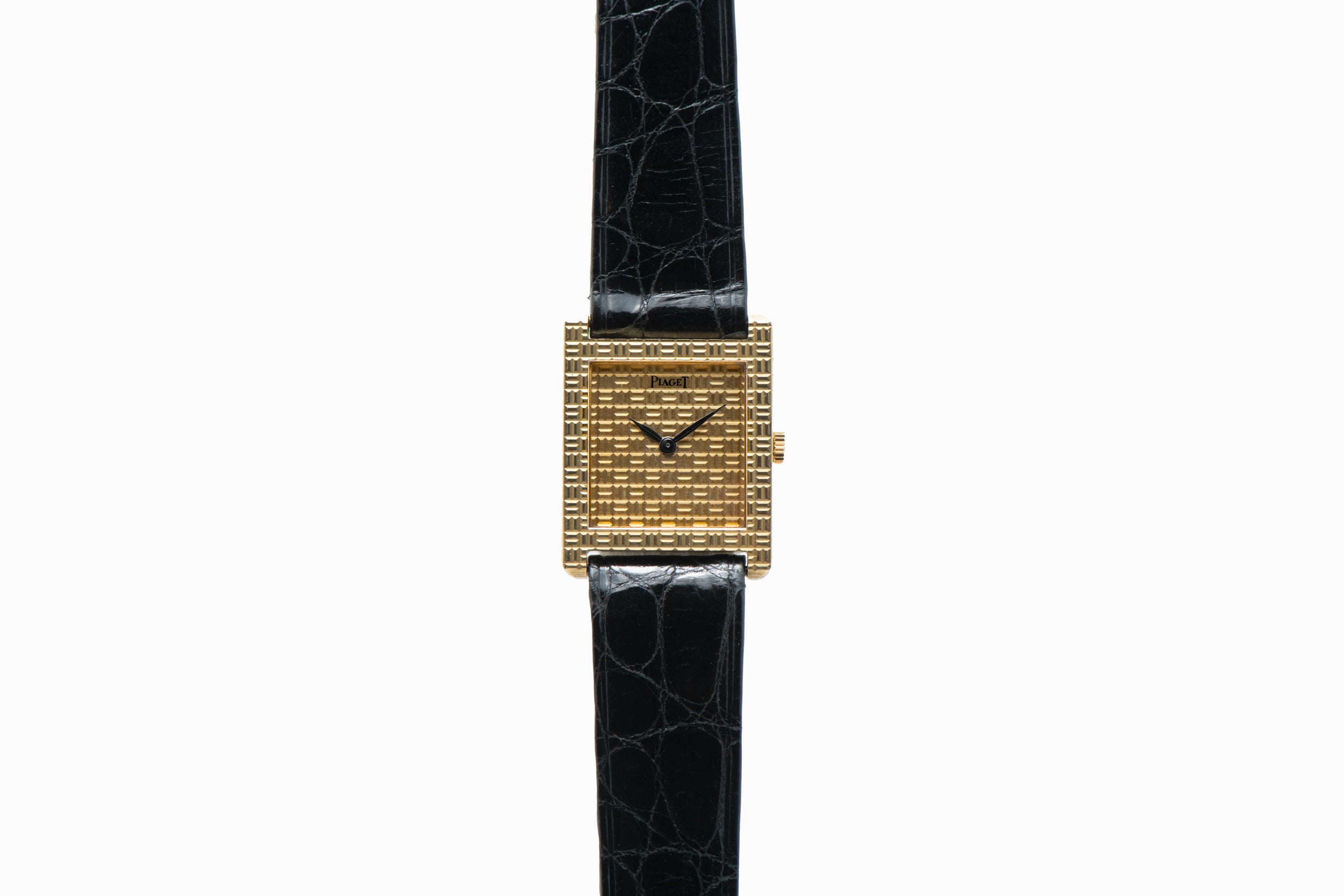 Piaget Onyx Tank style Dress Watch Analog Shift