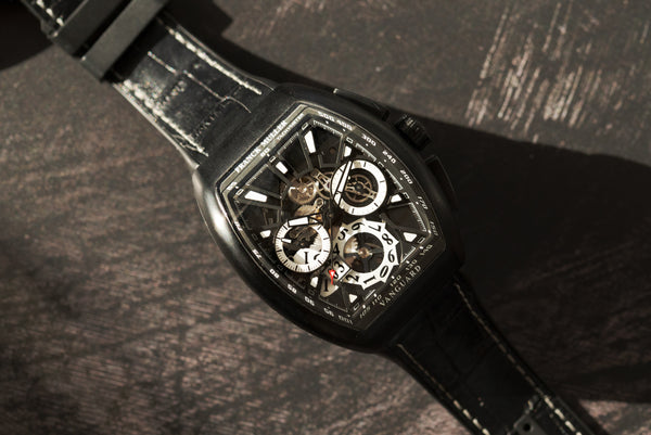 Franck Muller Vanguard Grande Date Skeleton Chronograph Analog Shift