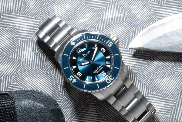 Fifty fathoms blue on sale titanium