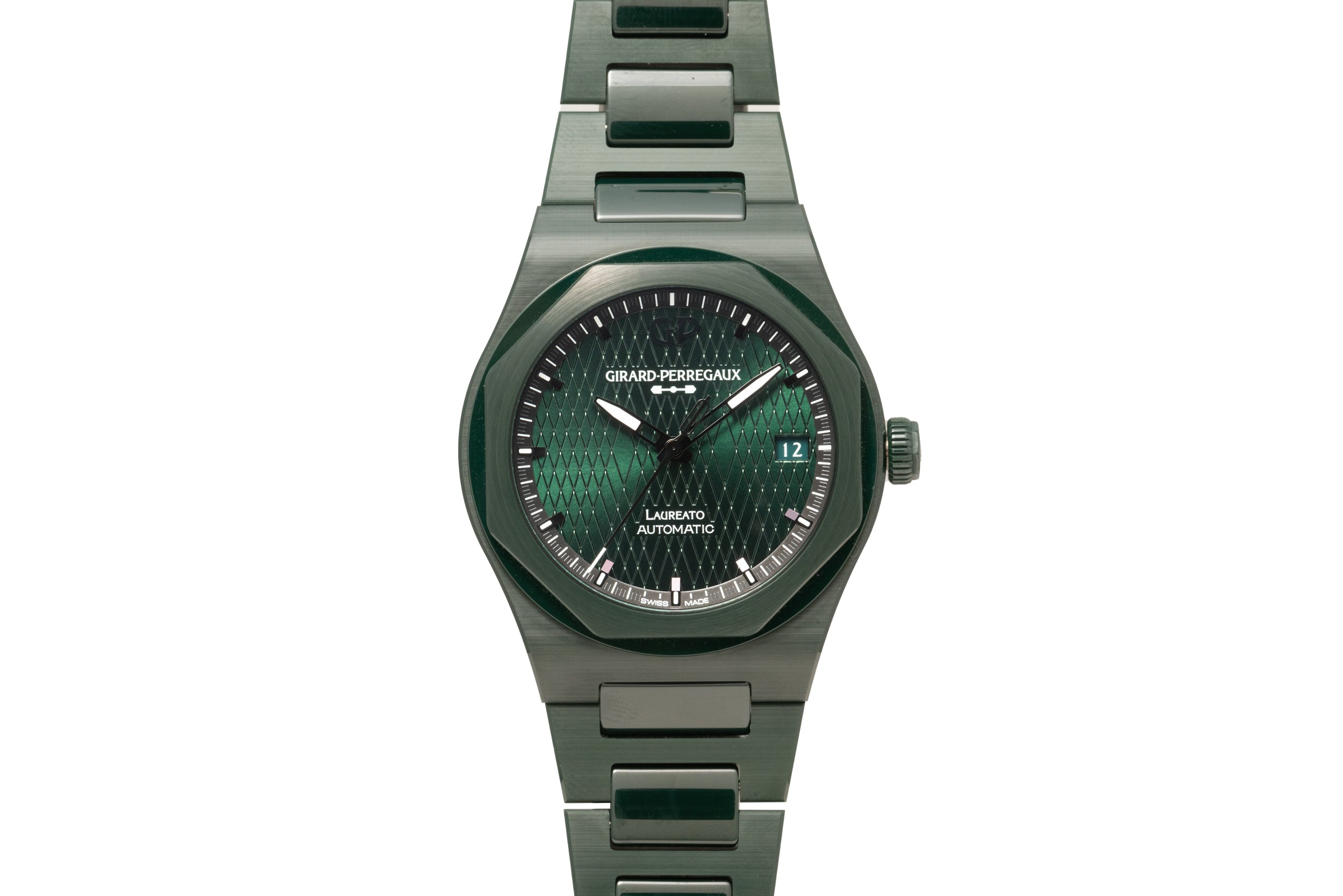 Girard Perregaux Laureato 38mm Green Ceramic Aston Martin