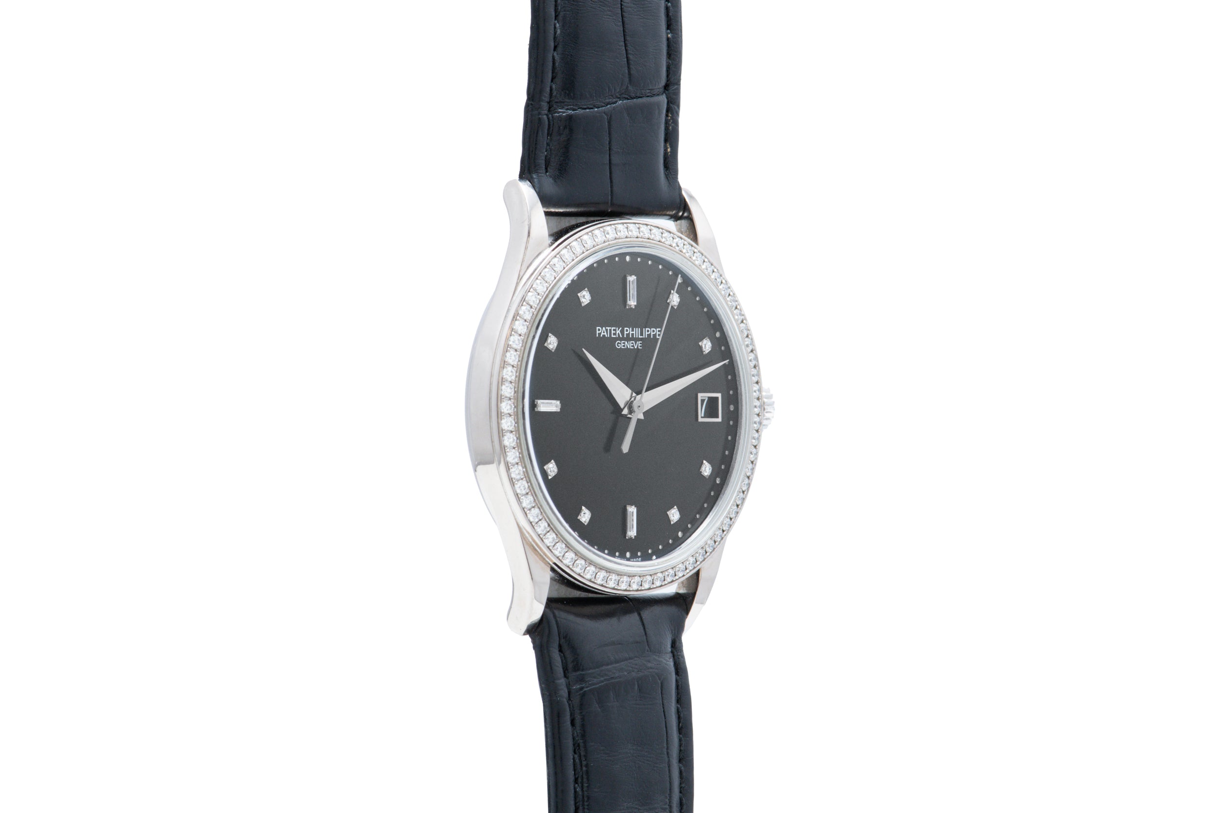 Patek Philippe Calatrava Diamond Bezel Analog Shift