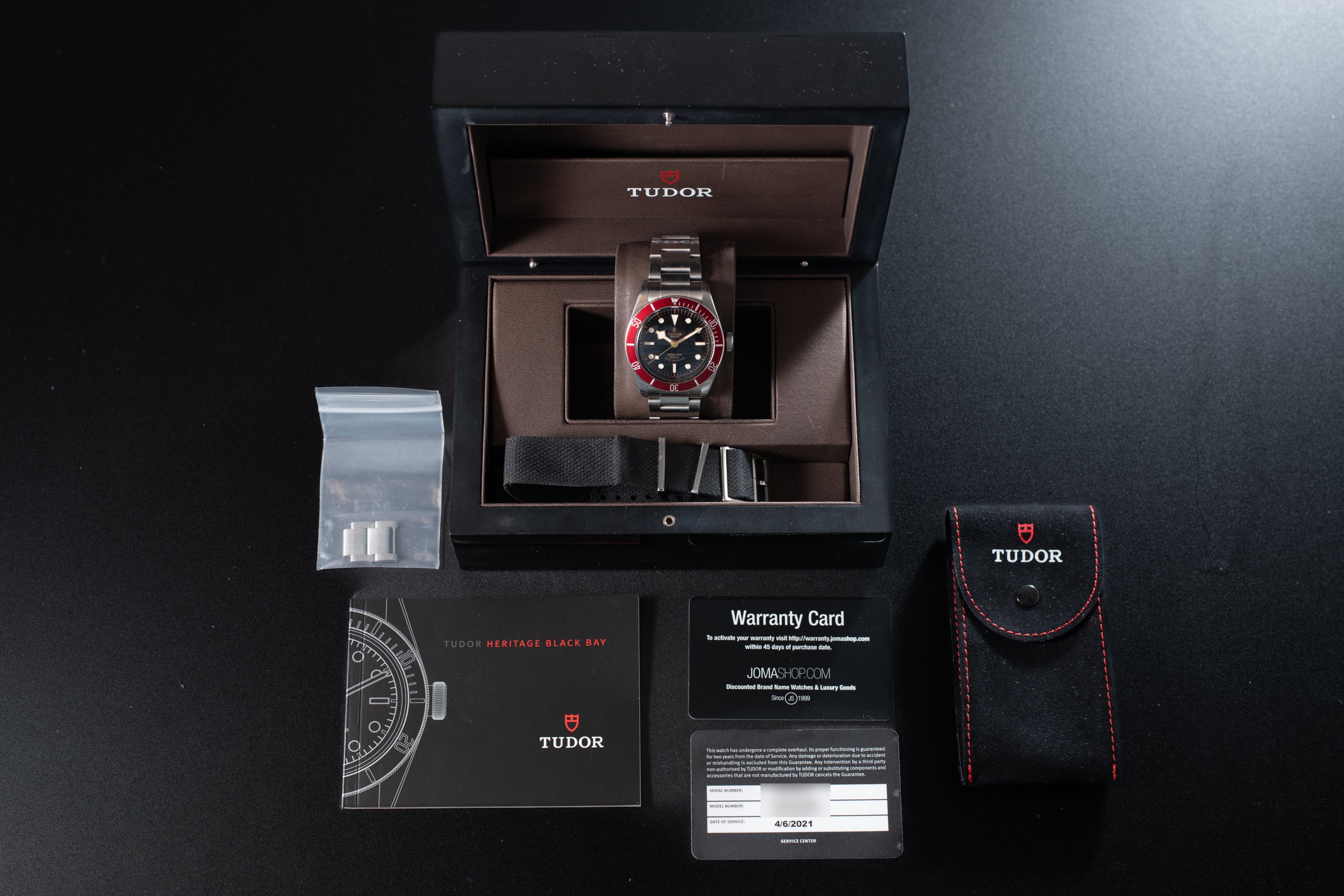 Tudor black bay service on sale cost