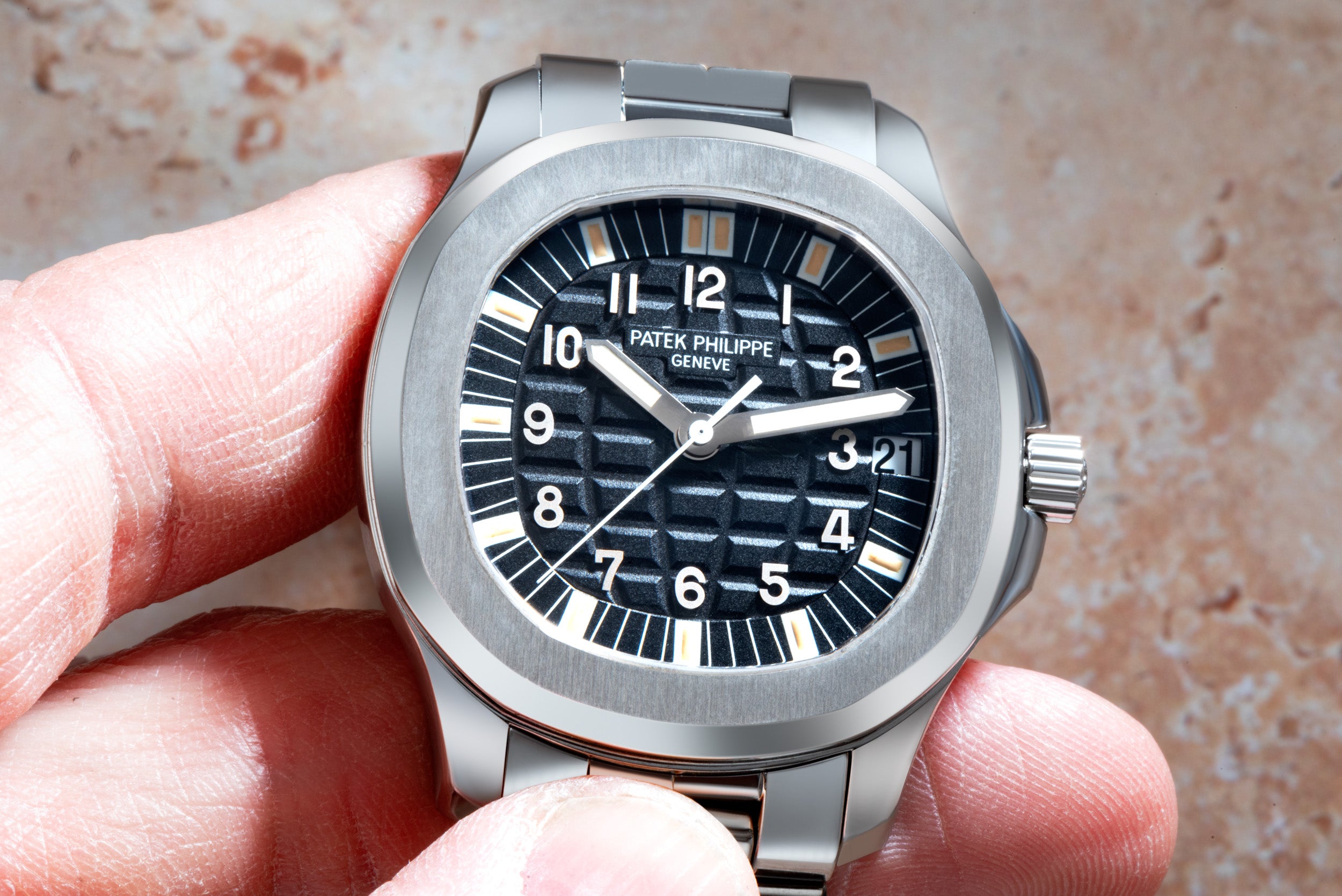 Stainless steel patek outlet philippe aquanaut