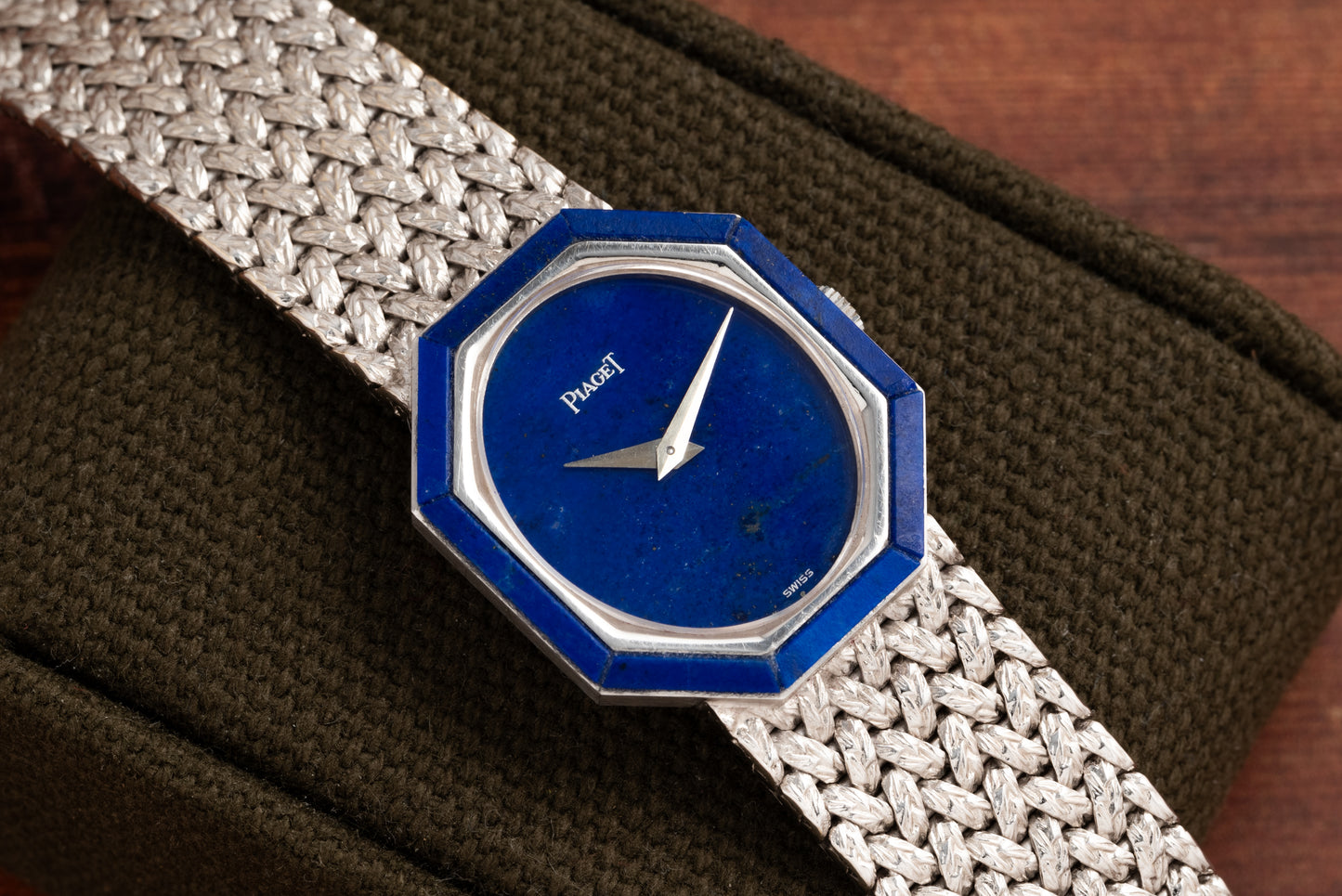 Piaget 'Lapis Lazuli' White Gold Dress Watch