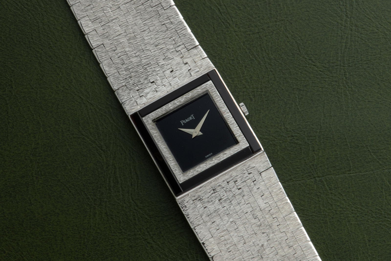 Piaget White Gold 'Onyx' Dress Watch