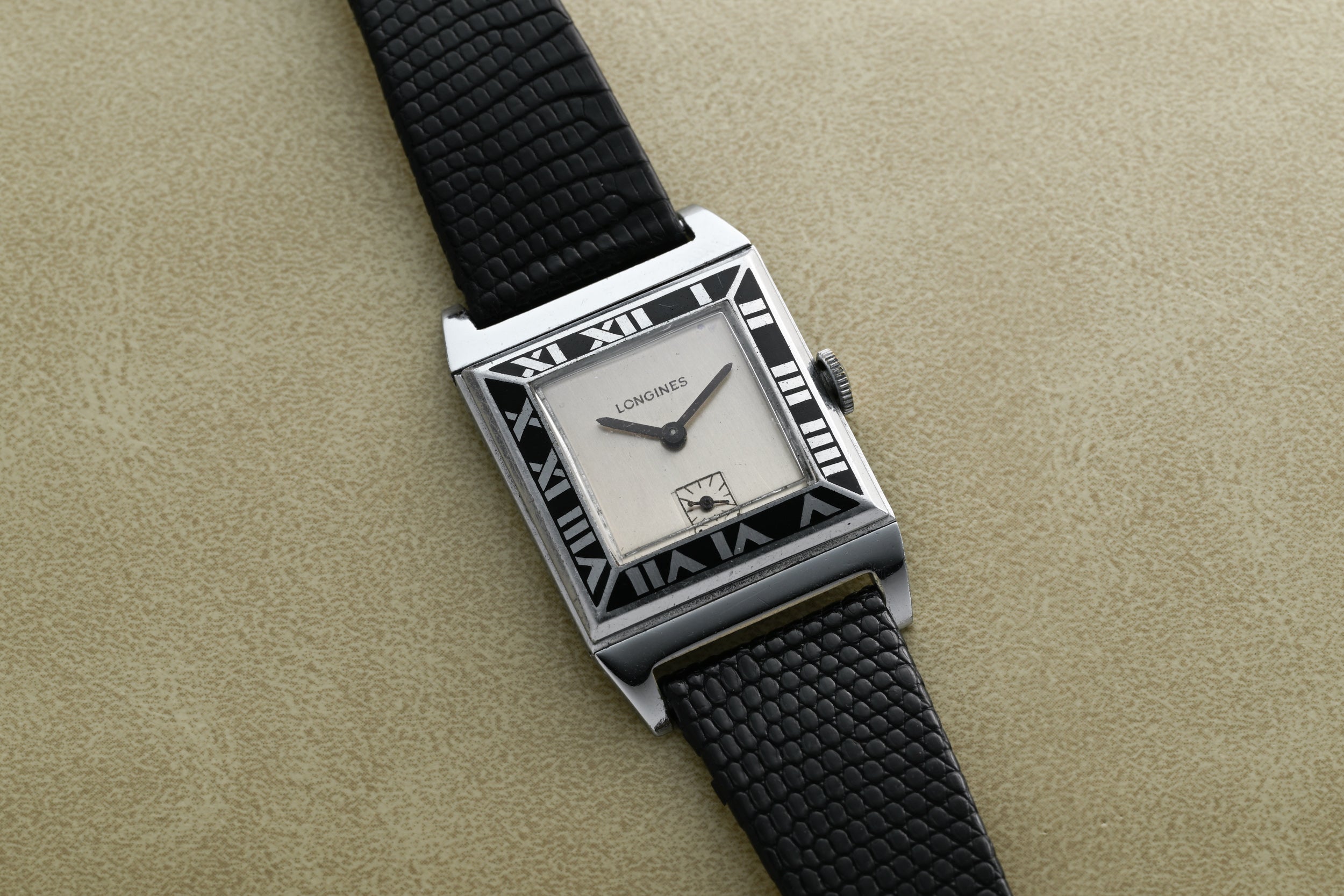 Longines Art Deco Watch IWC Napolean Case Analog Shift