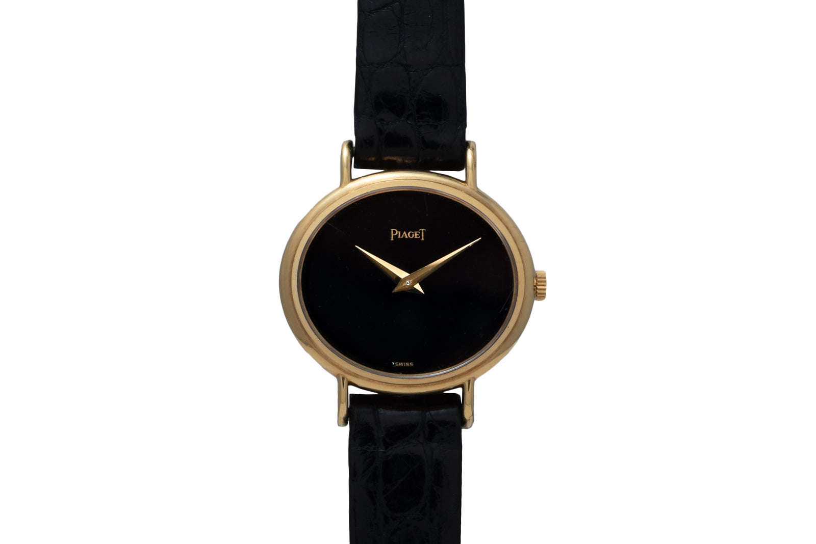 Piaget 'Onyx' Oval Dress Watch