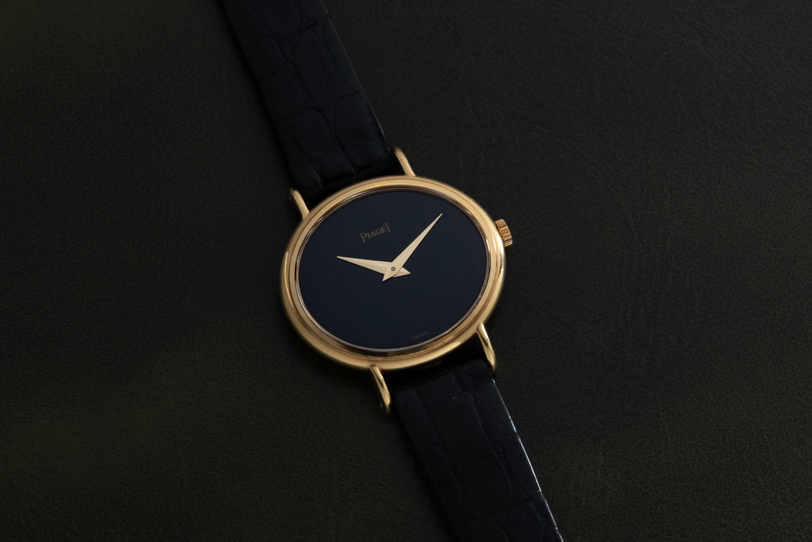 Piaget 'Onyx' Oval Dress Watch