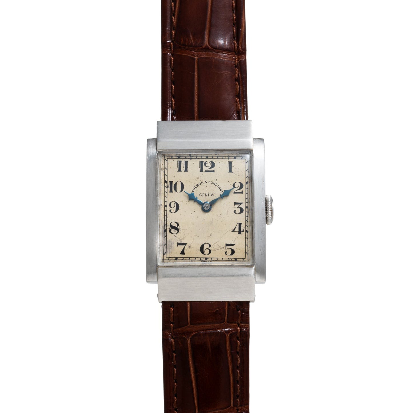 Vacheron Constantin Rectangular Steel Dress Watch