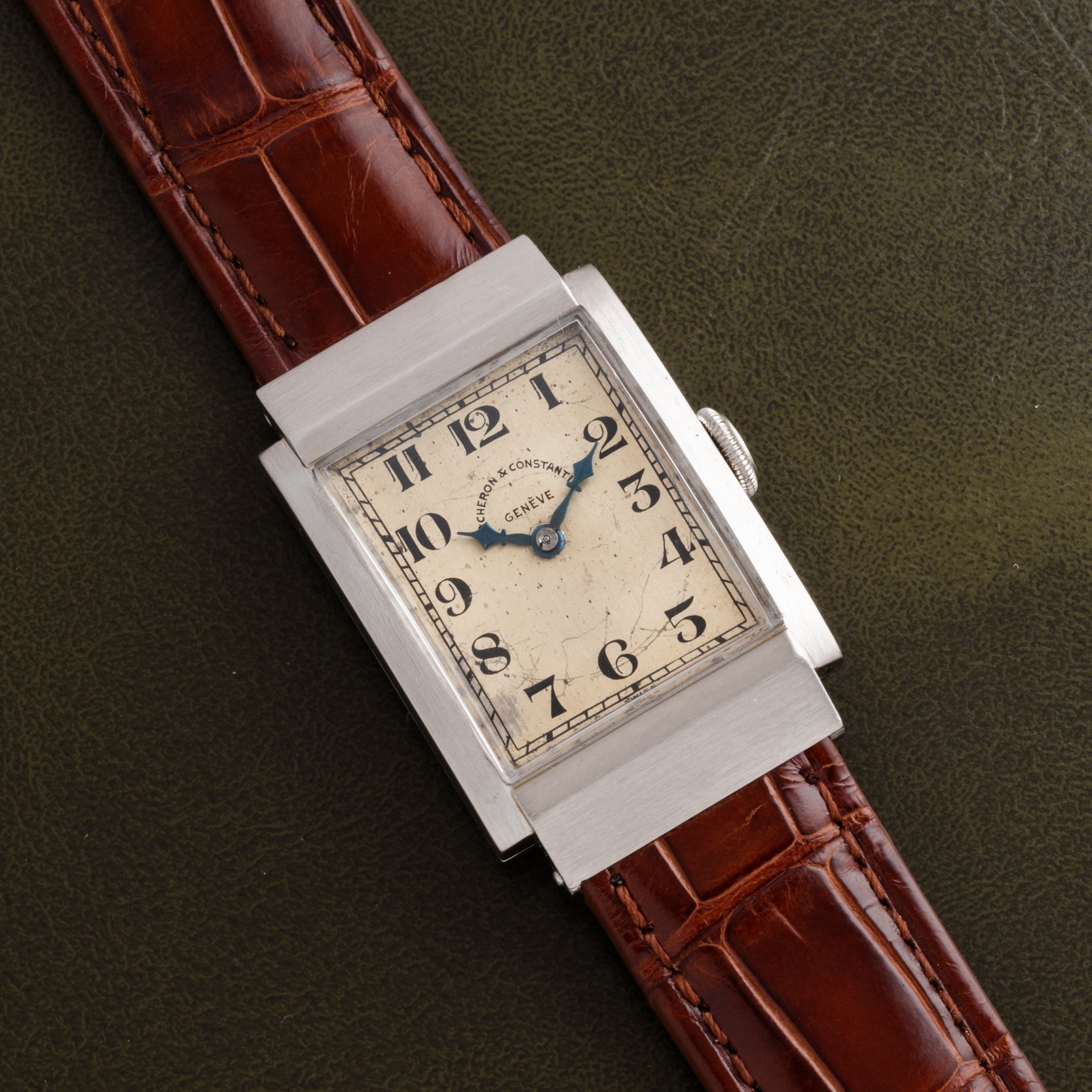 Vacheron Constantin Rectangular Steel Dress Watch