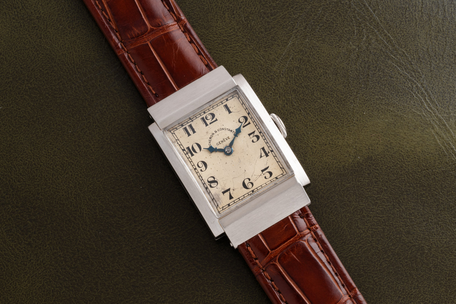 Vacheron Constantin Rectangular Steel Dress Watch