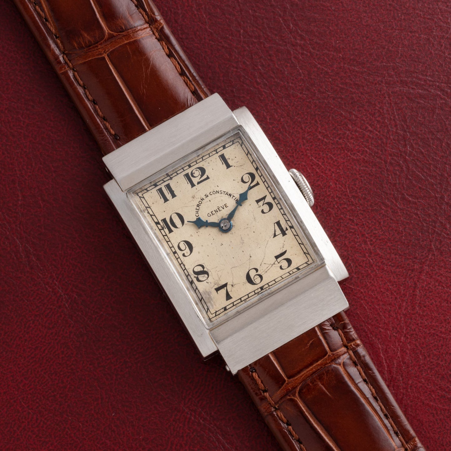 Vacheron Constantin Rectangular Steel Dress Watch