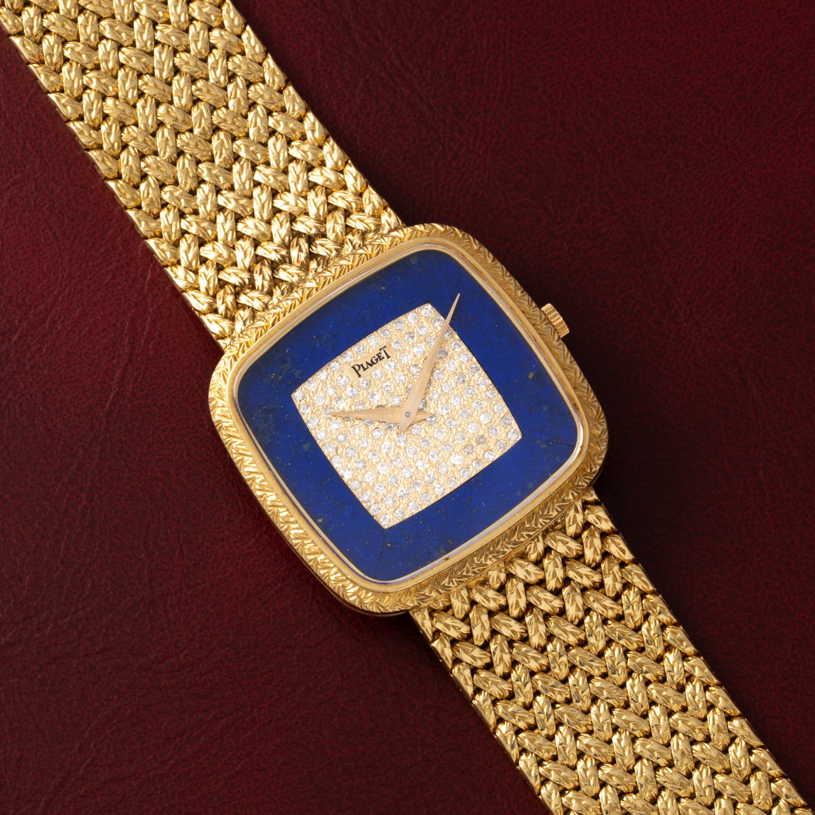 Piaget Pave 'Lapis Lazuli' Dress Watch