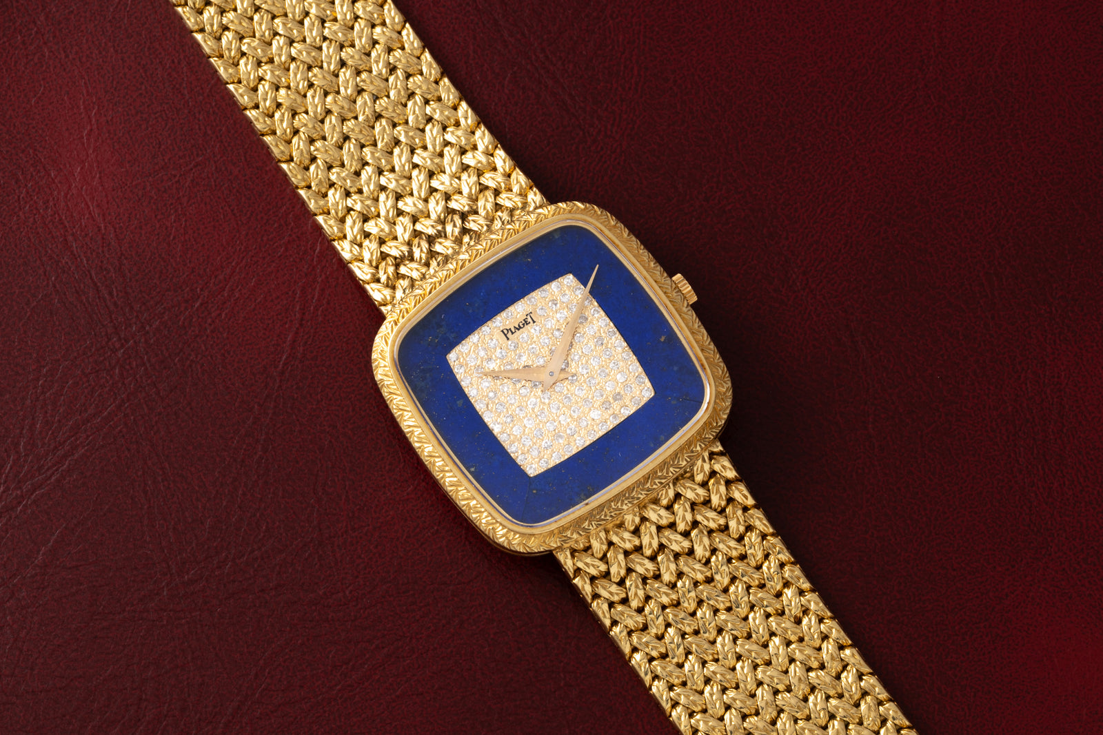 Piaget Pave 'Lapis Lazuli' Dress Watch