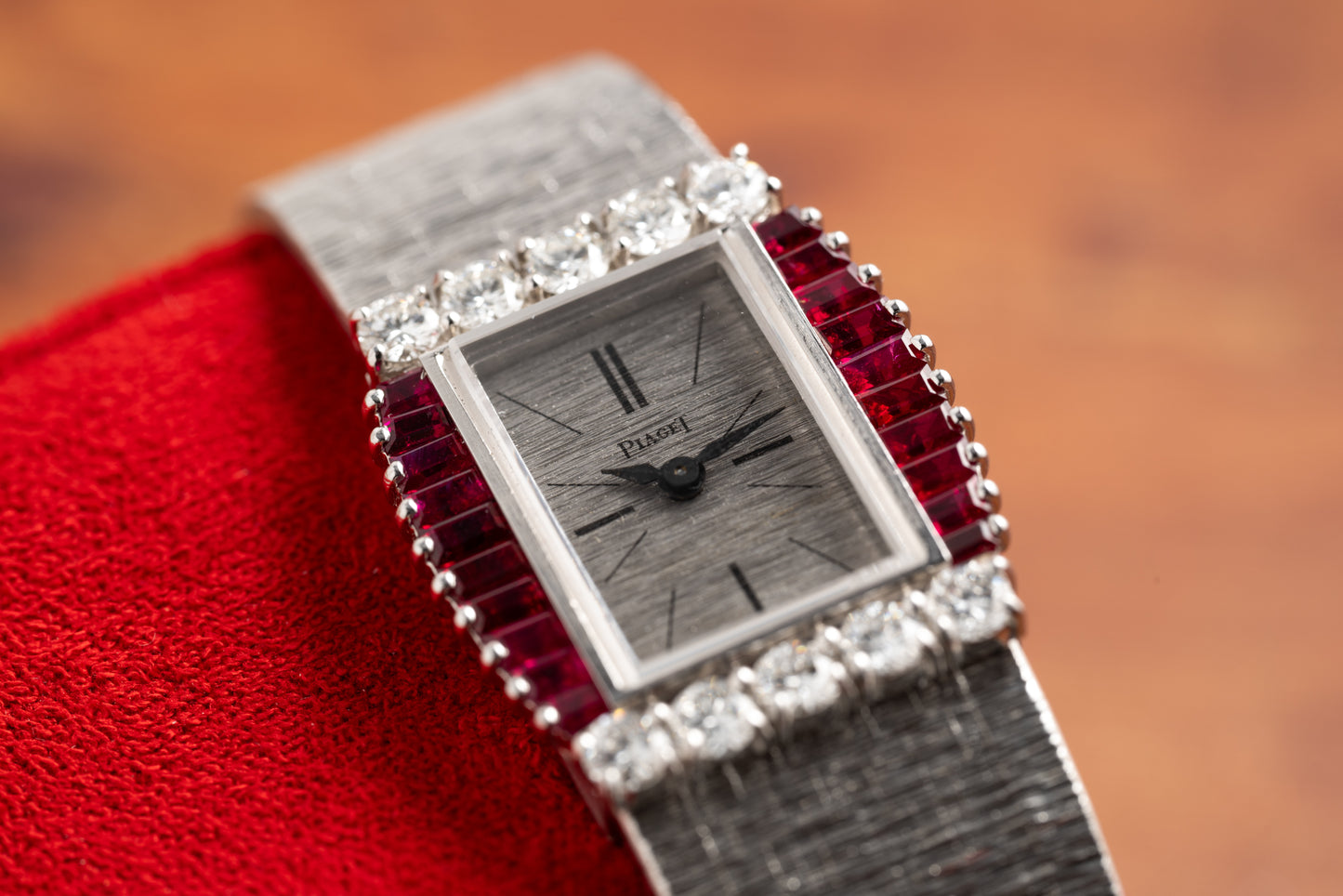 Piaget Ruby and Diamond Dress Watch