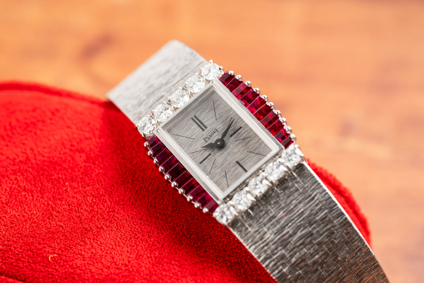 Piaget Ruby and Diamond Dress Watch