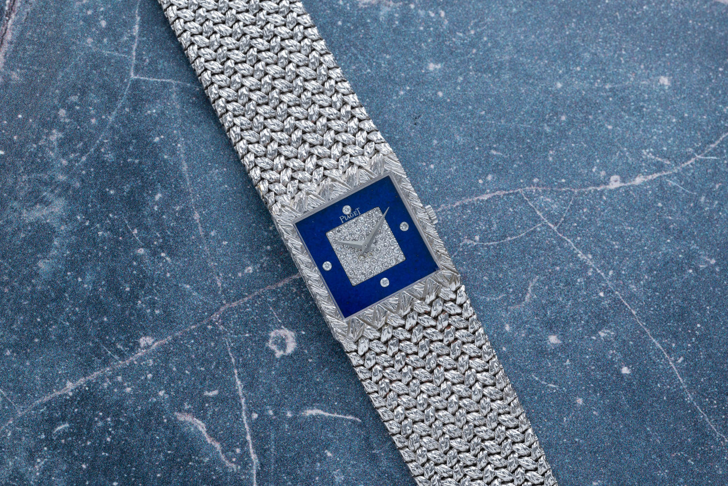 Piaget Tradition 'Lapis Lazuli' Diamond Dress Watch