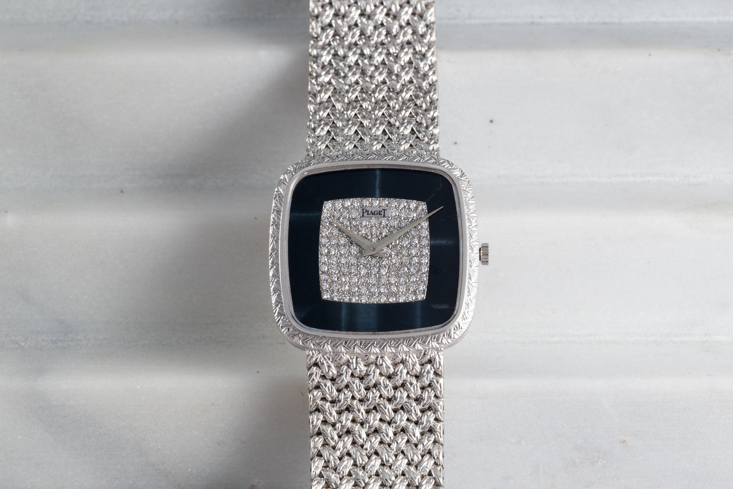 Piaget 'Hawk Eye' White Gold Dress Watch