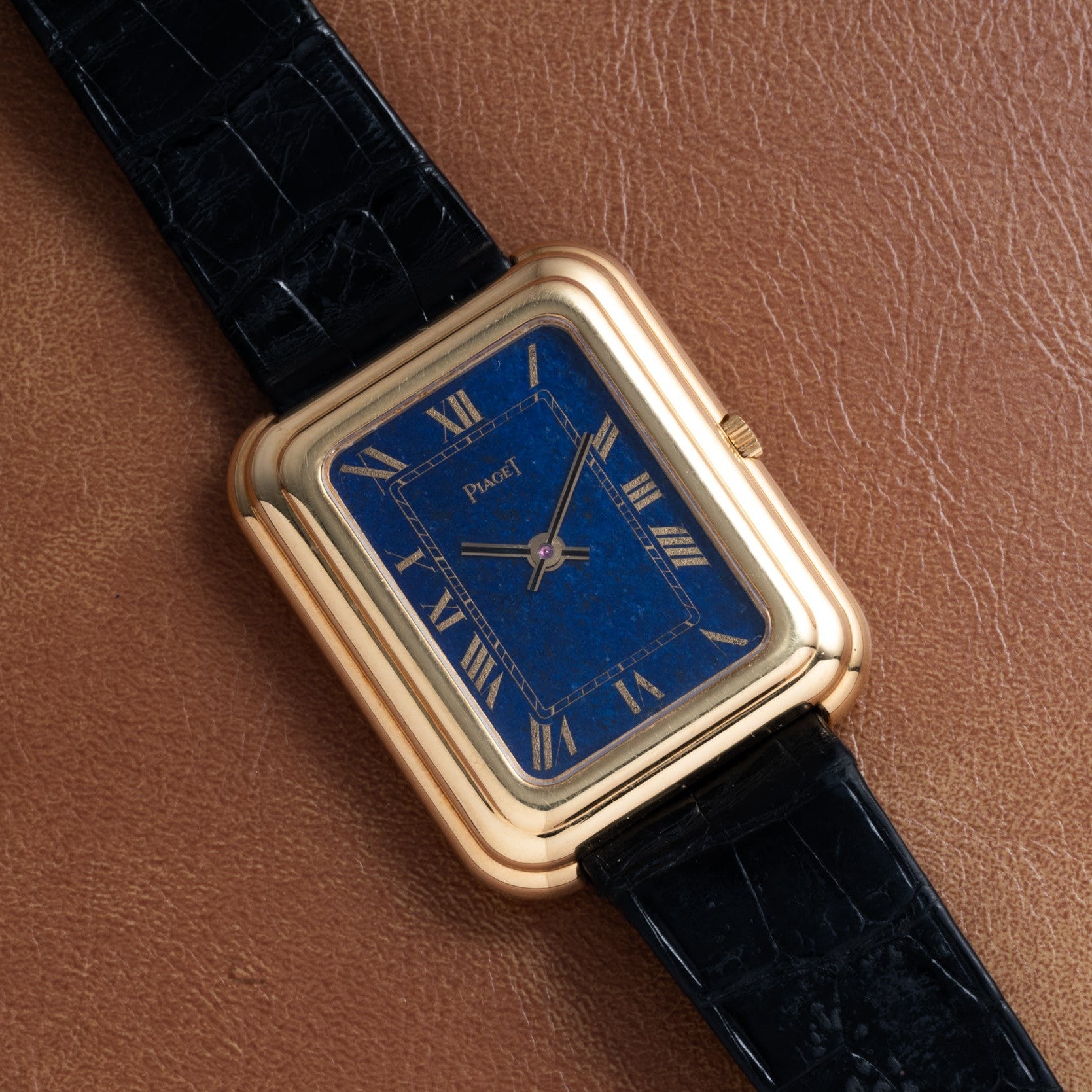 Piaget Tank Blue Lapis Dial Analog Shift