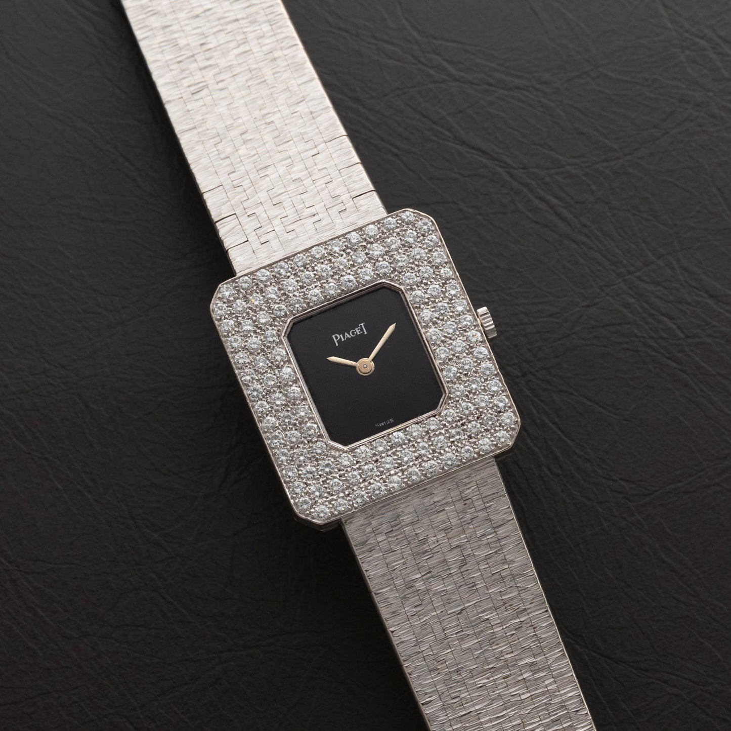 Piaget 'Onyx" Diamond Dress Watch