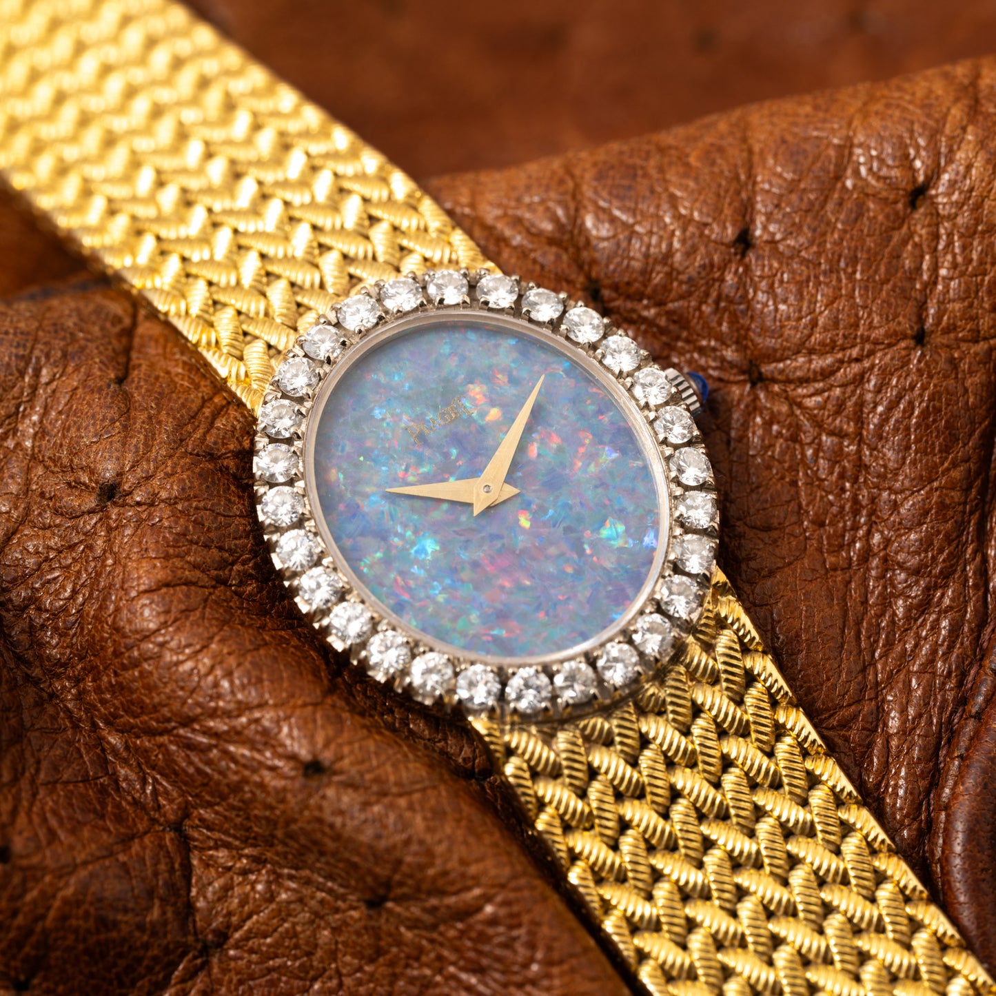 Piaget 'Opal' Yellow Gold Dress Watch