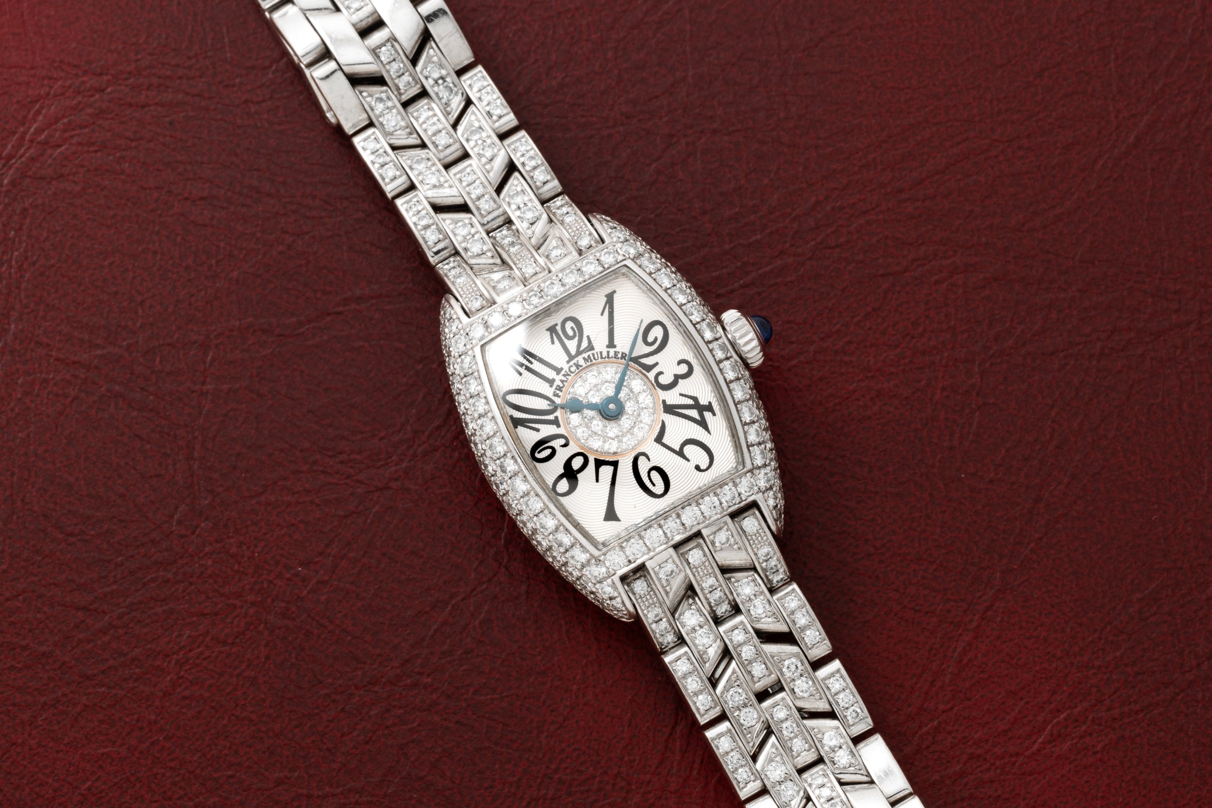 Franck muller cintree curvex diamond watch sale