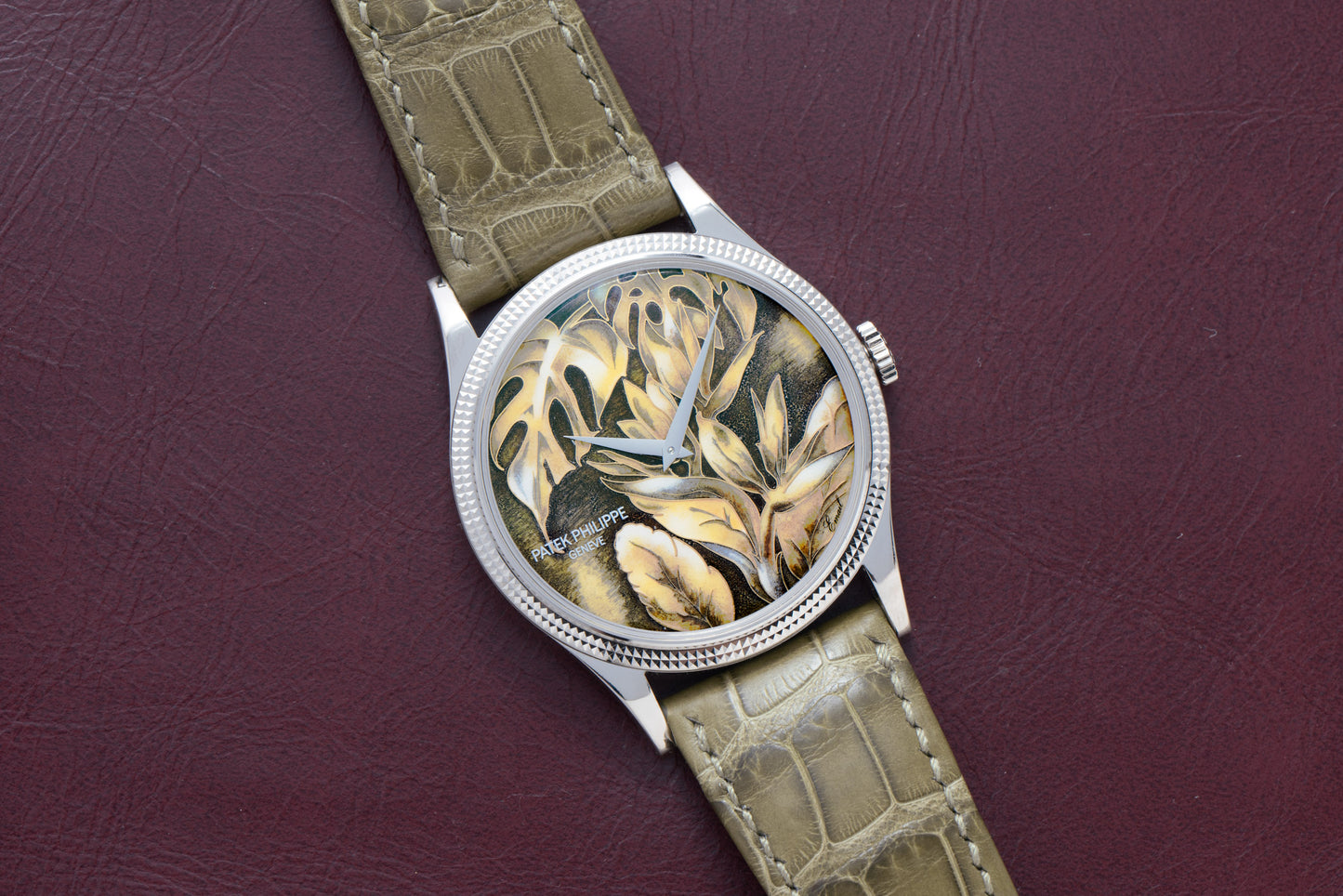 Patek Philippe Calatrava Cloisonné 'Tropical Leaves II'