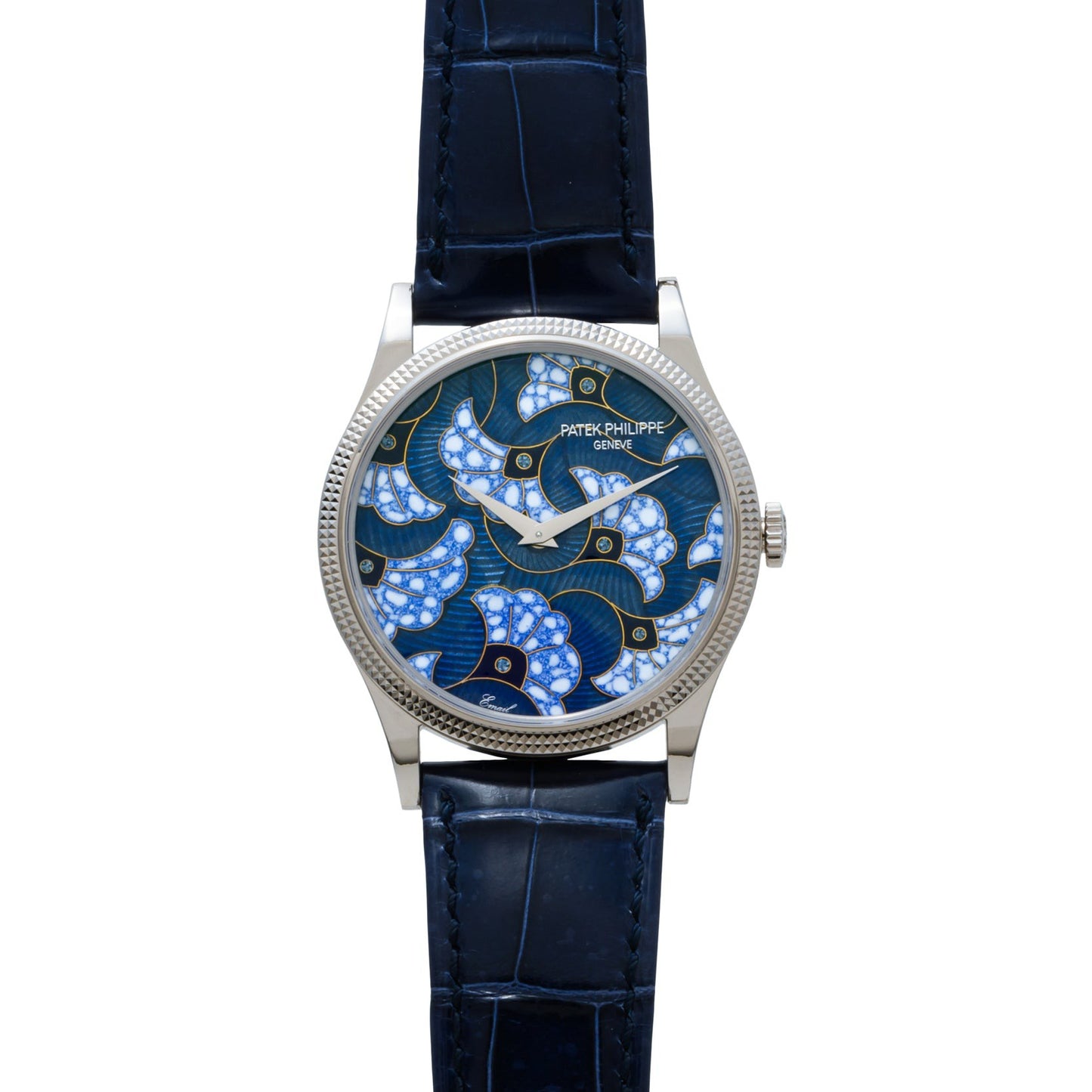 Patek Philippe Calatrava Cloisonné 'Wax Print in the Blues'