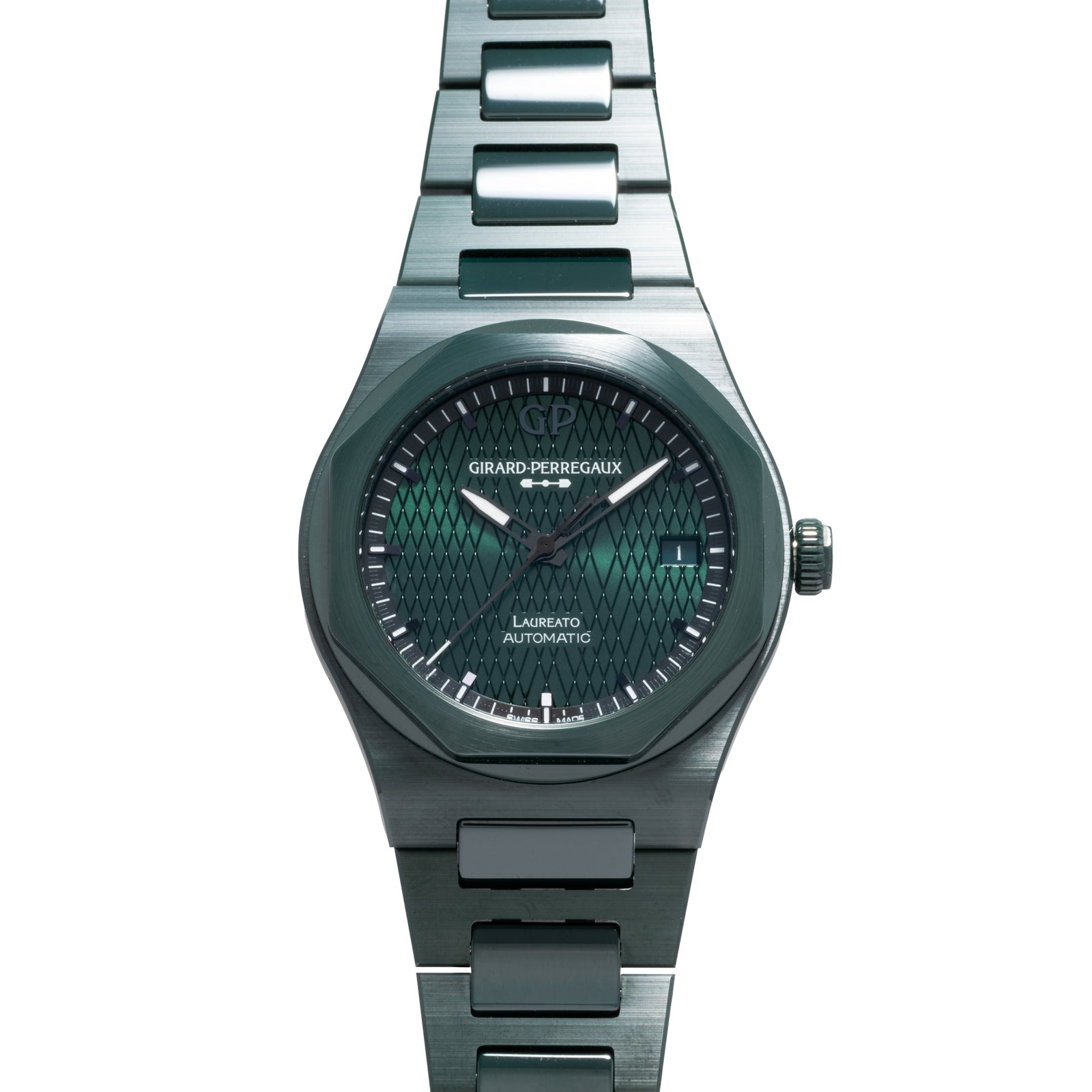 Girard Perregaux Laureato Green Ceramic Aston Martin Edition