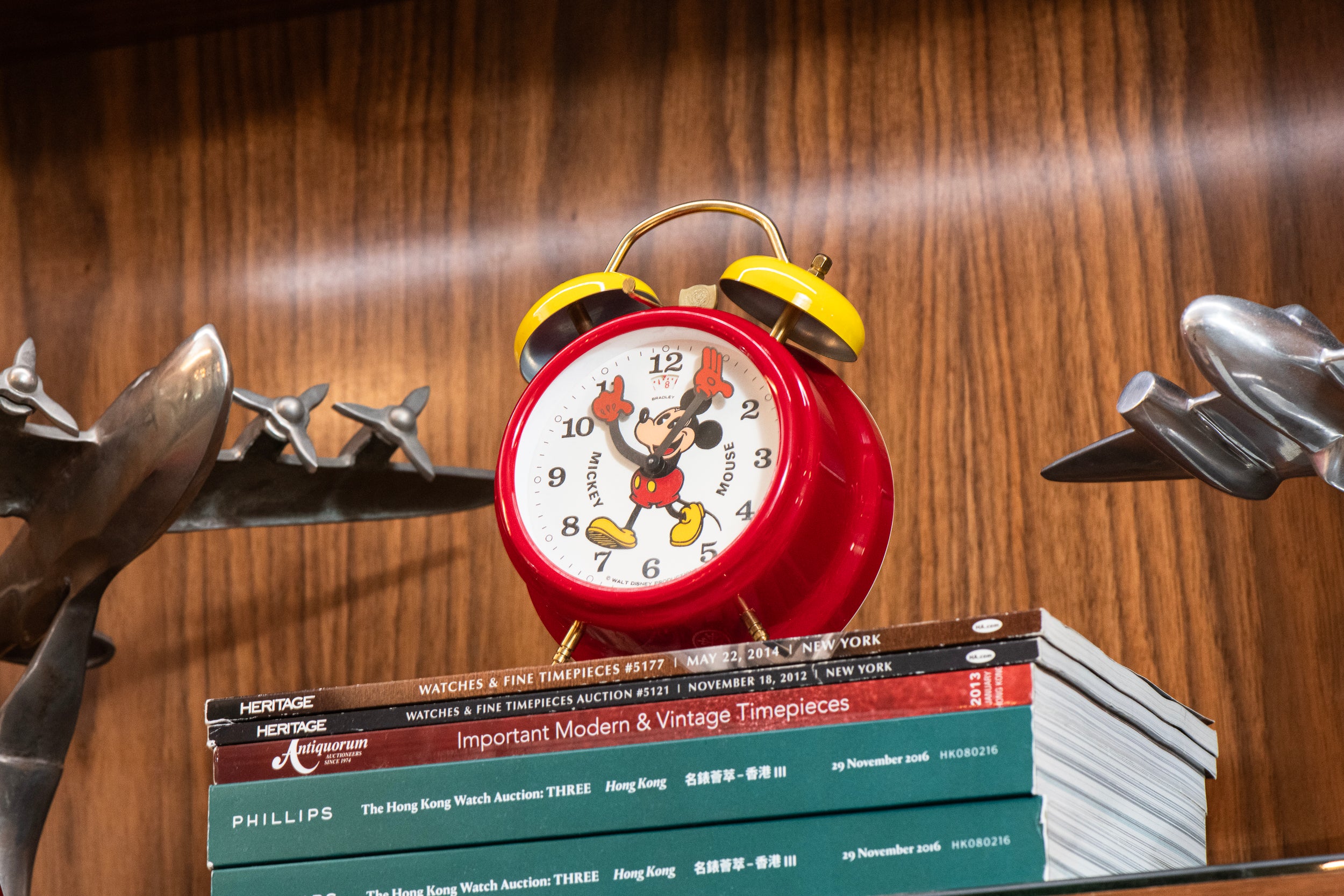 Bradley Mickey Mouse Alarm Clock Analog Shift