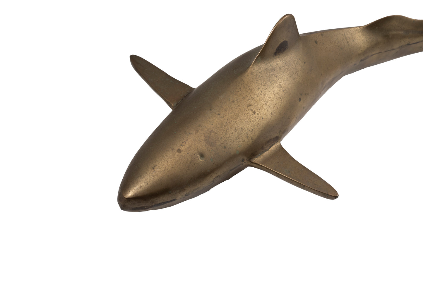 Brass Shark Sculpture