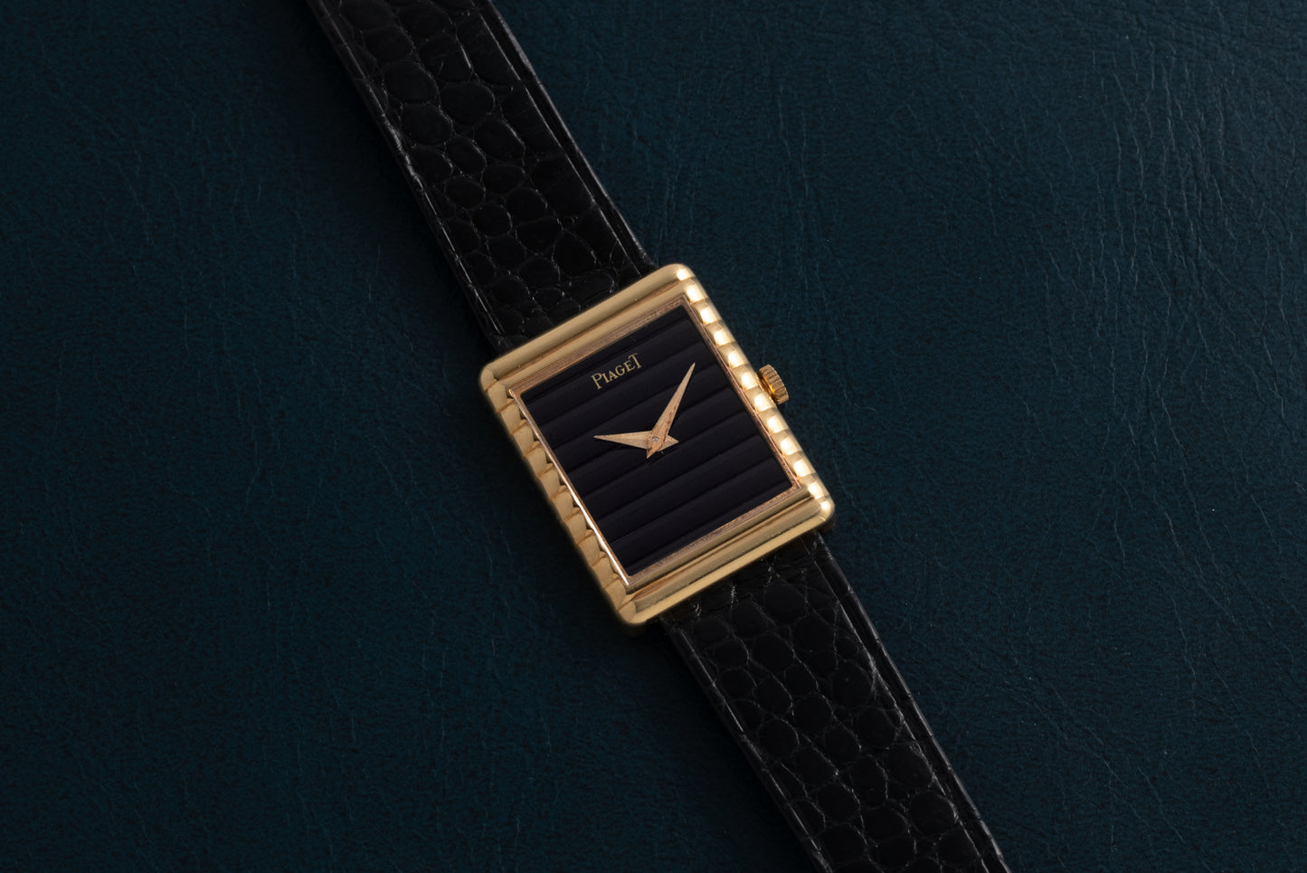 Piaget 'Onyx' Rectangular Dress Watch