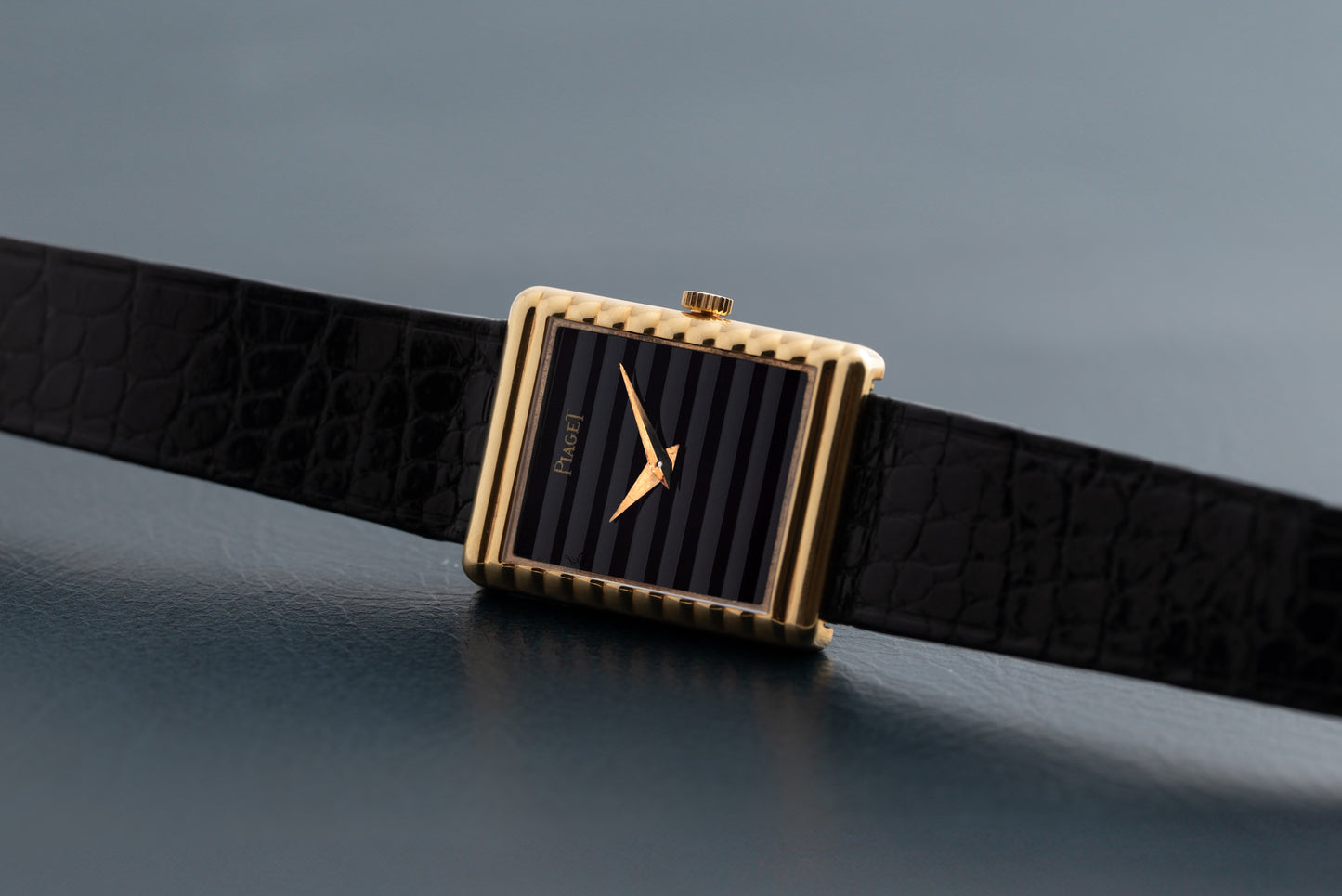 Piaget 'Onyx' Rectangular Dress Watch