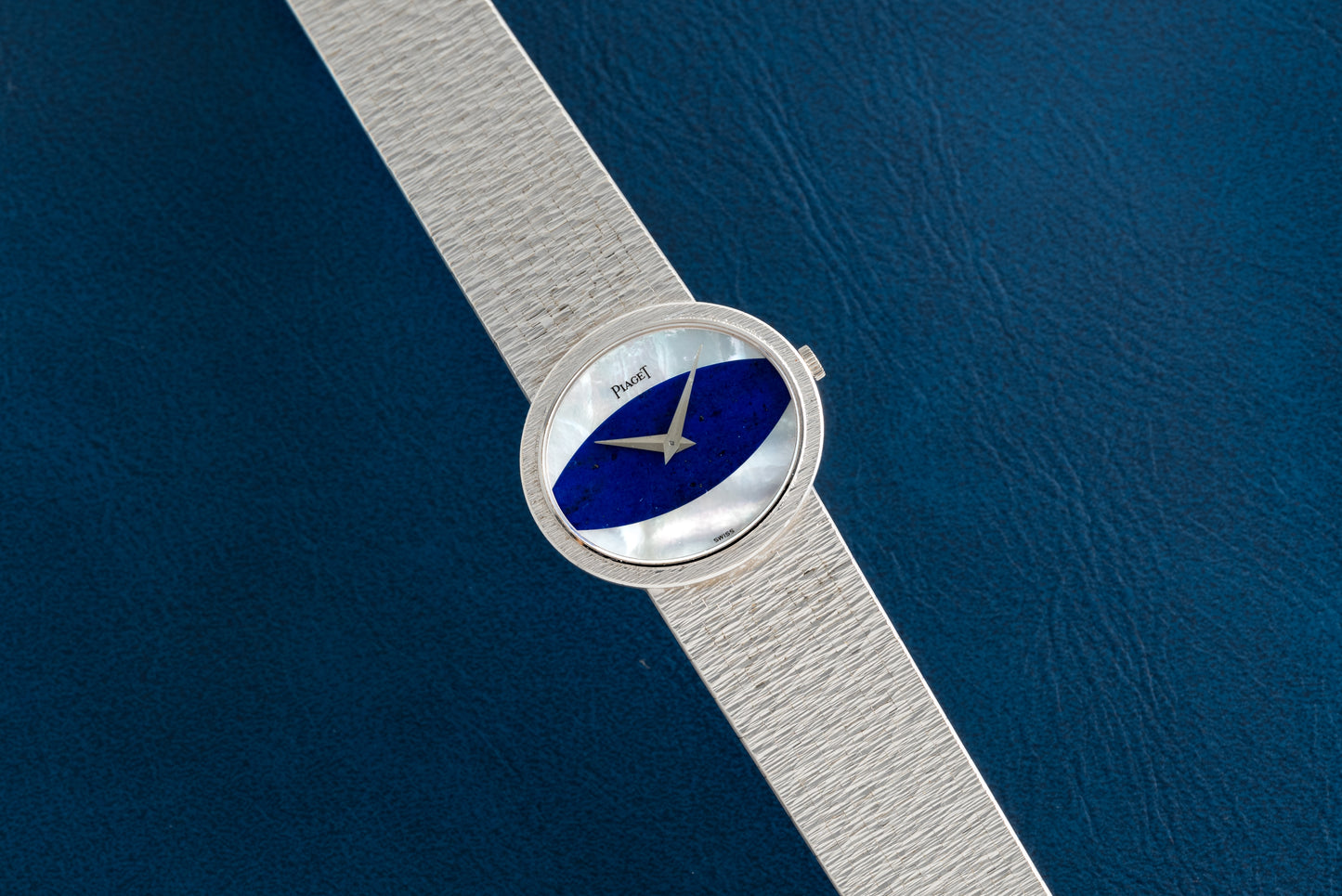 Piaget White Gold 'Mother Of Pearl & Lapis Lazuli' Dress Watch