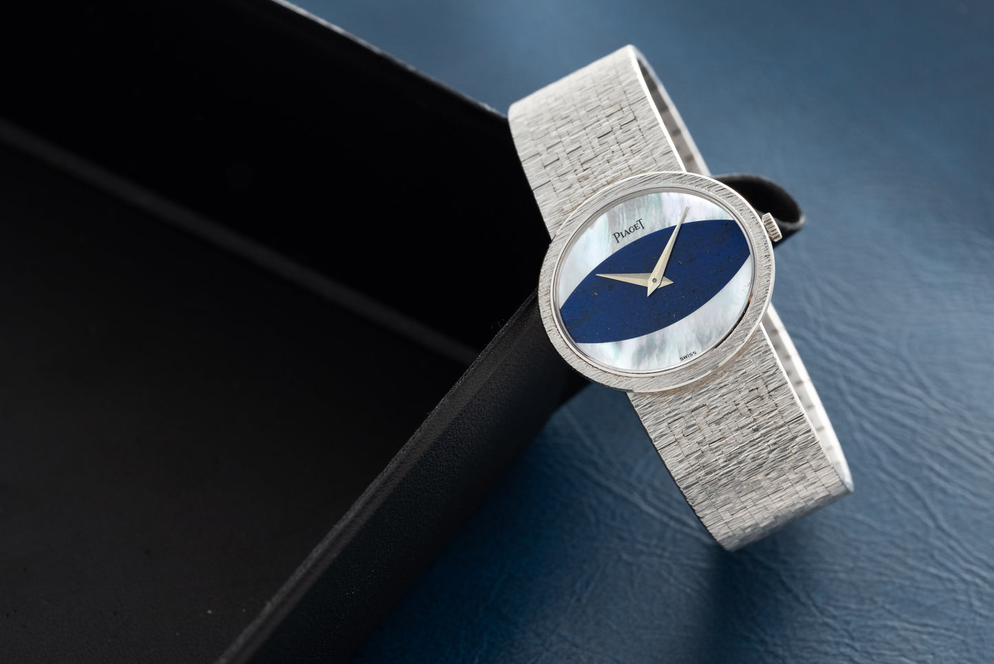 Piaget White Gold 'Mother Of Pearl & Lapis Lazuli' Dress Watch