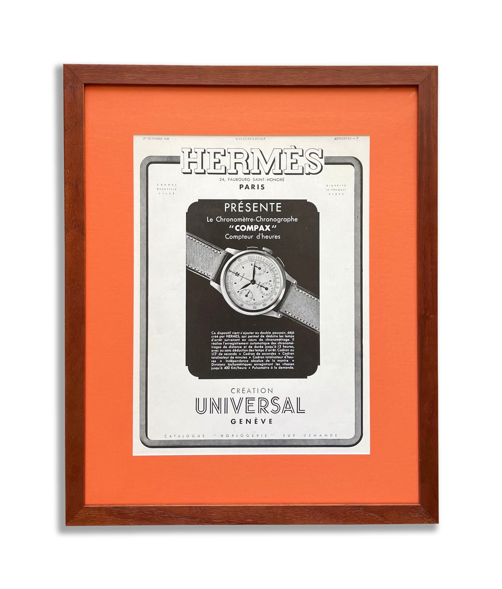 Hermès 'Presents The Universal Genève Compax'