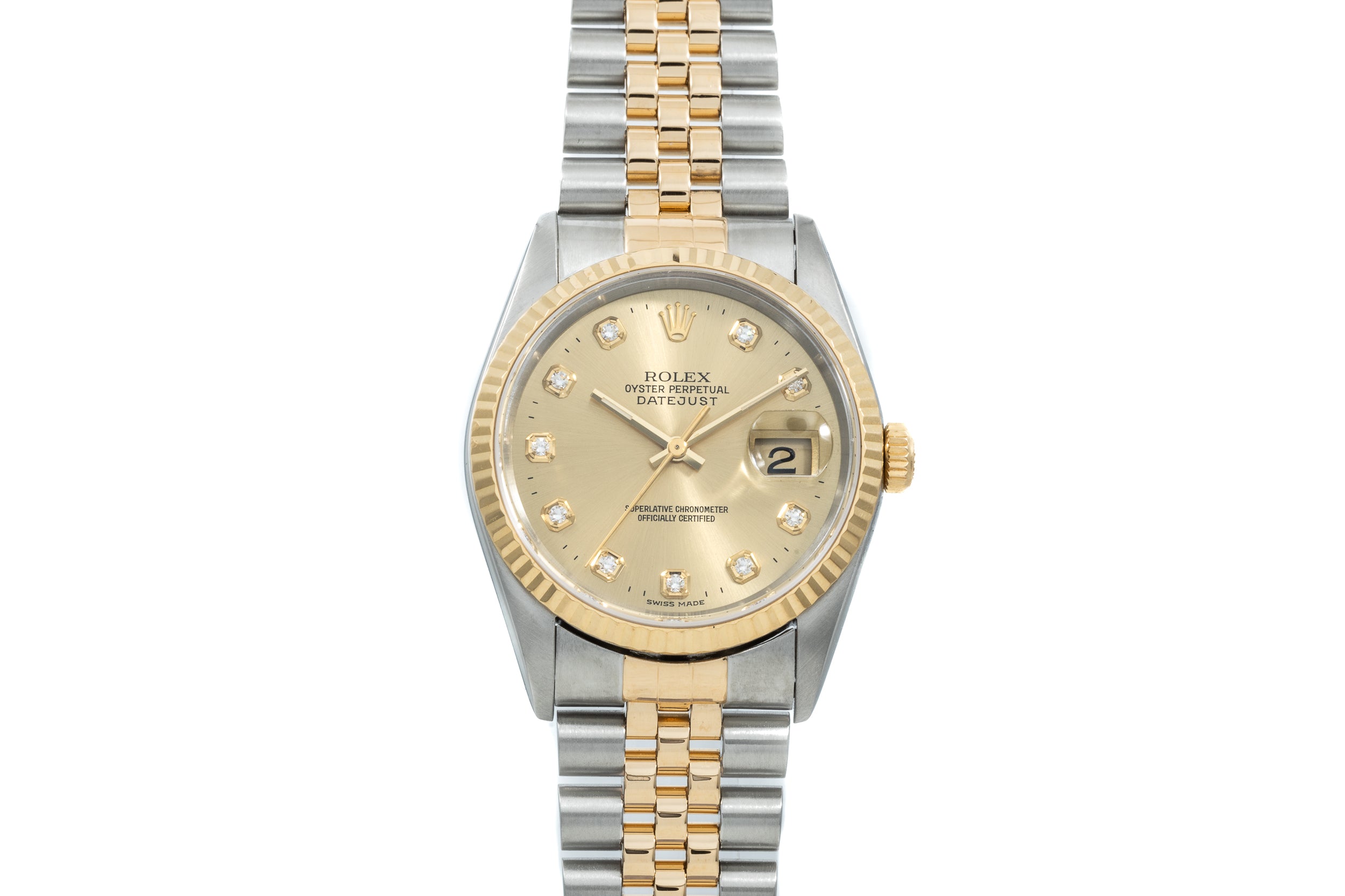 Rolex Datejust Diamond Dial Analog Shift