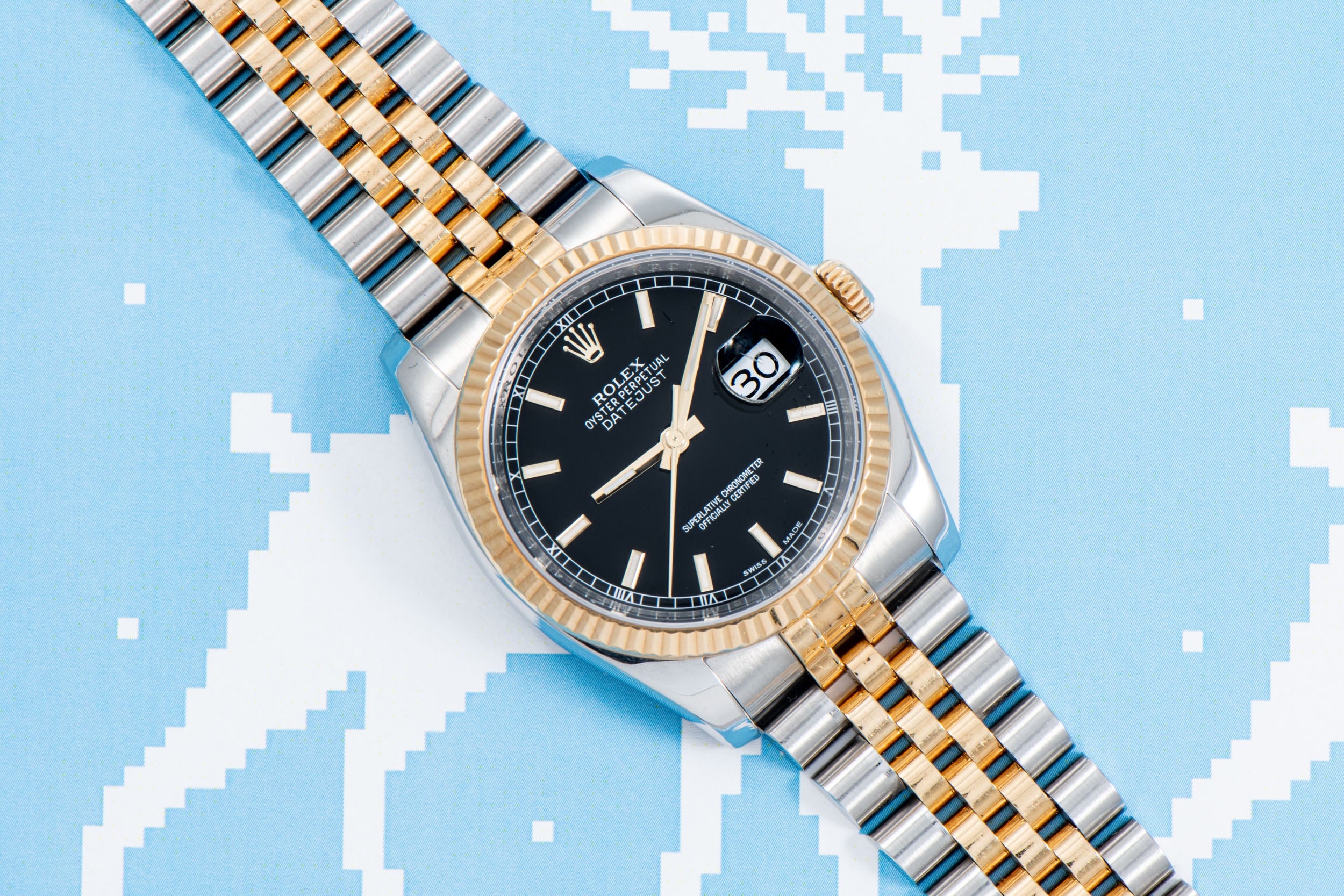 Rolex Datejust 36 Two Tone Analog Shift