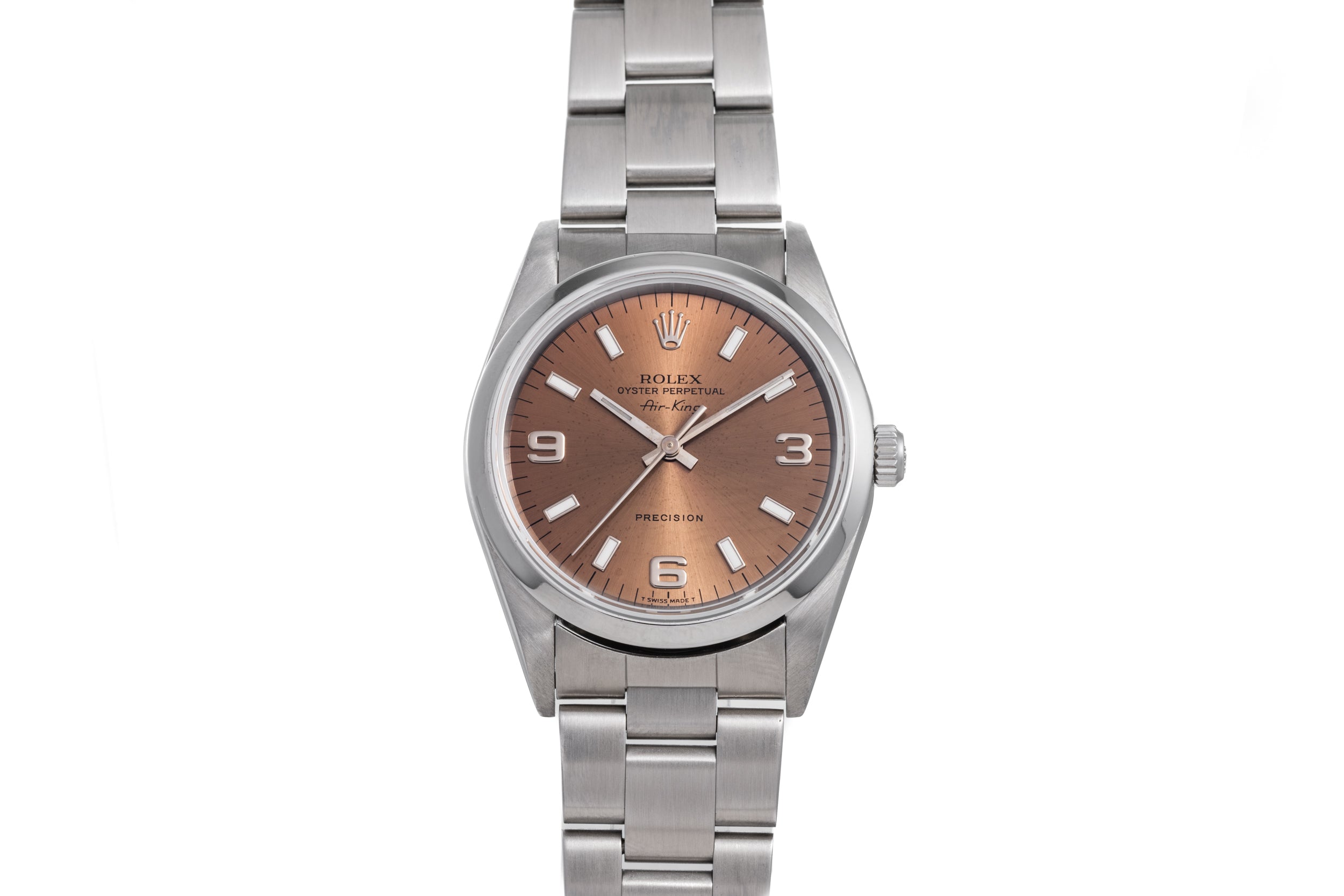 Rolex Air King Salmon Analog Shift