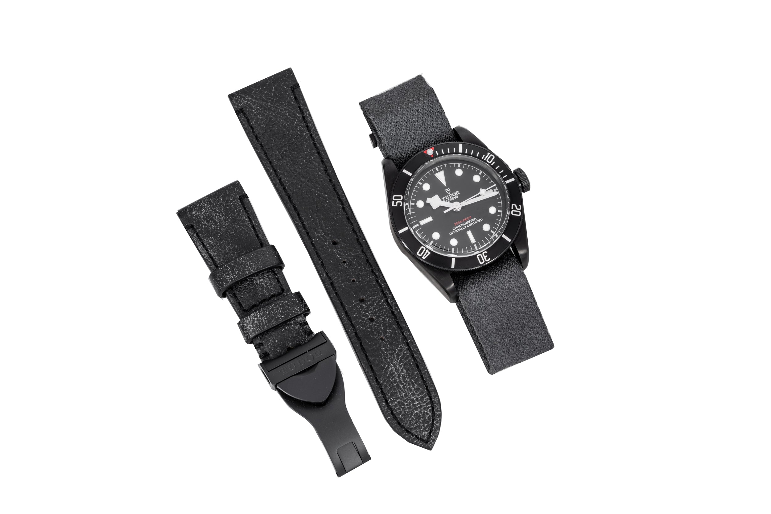 Grey dial black on sale leather strap watch ne3079sl02c