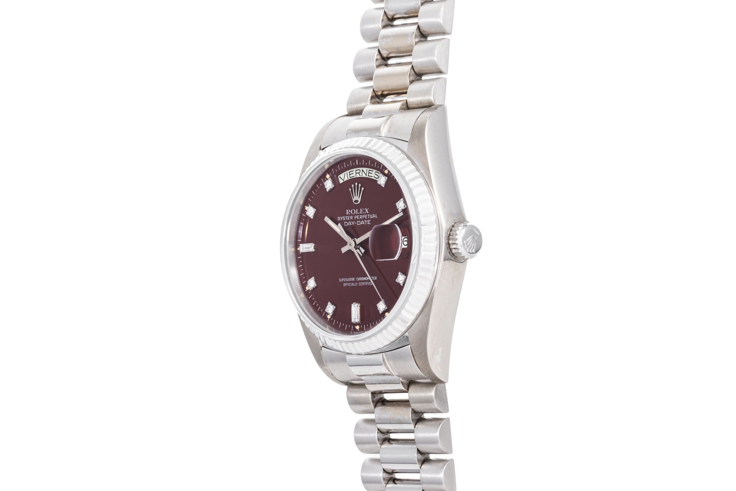 Rolex day date top oxblood